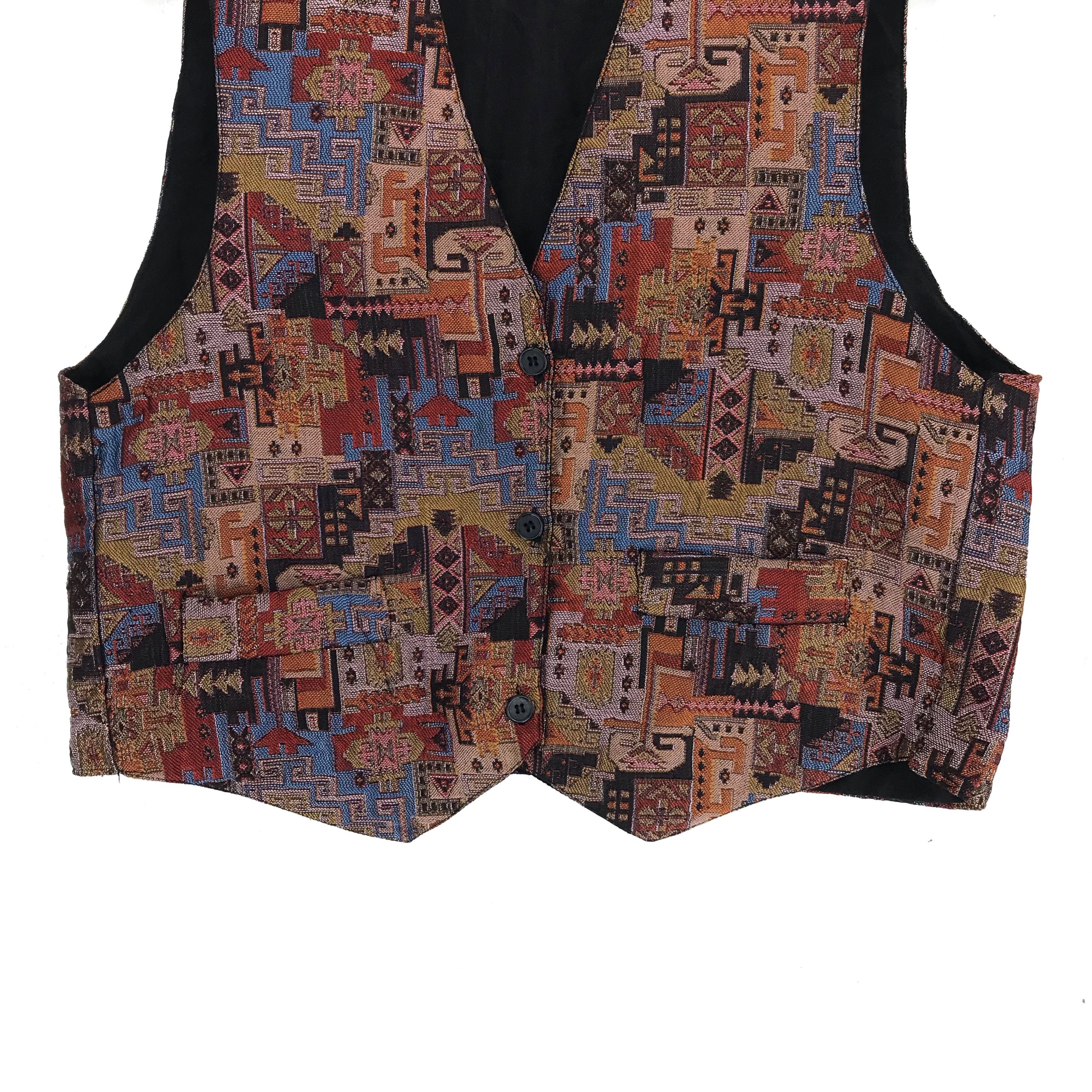 Other Nice Stitch Design Rug Style Made in Turkey Vest #2475-95 Size 38S - 3 Thumbnail