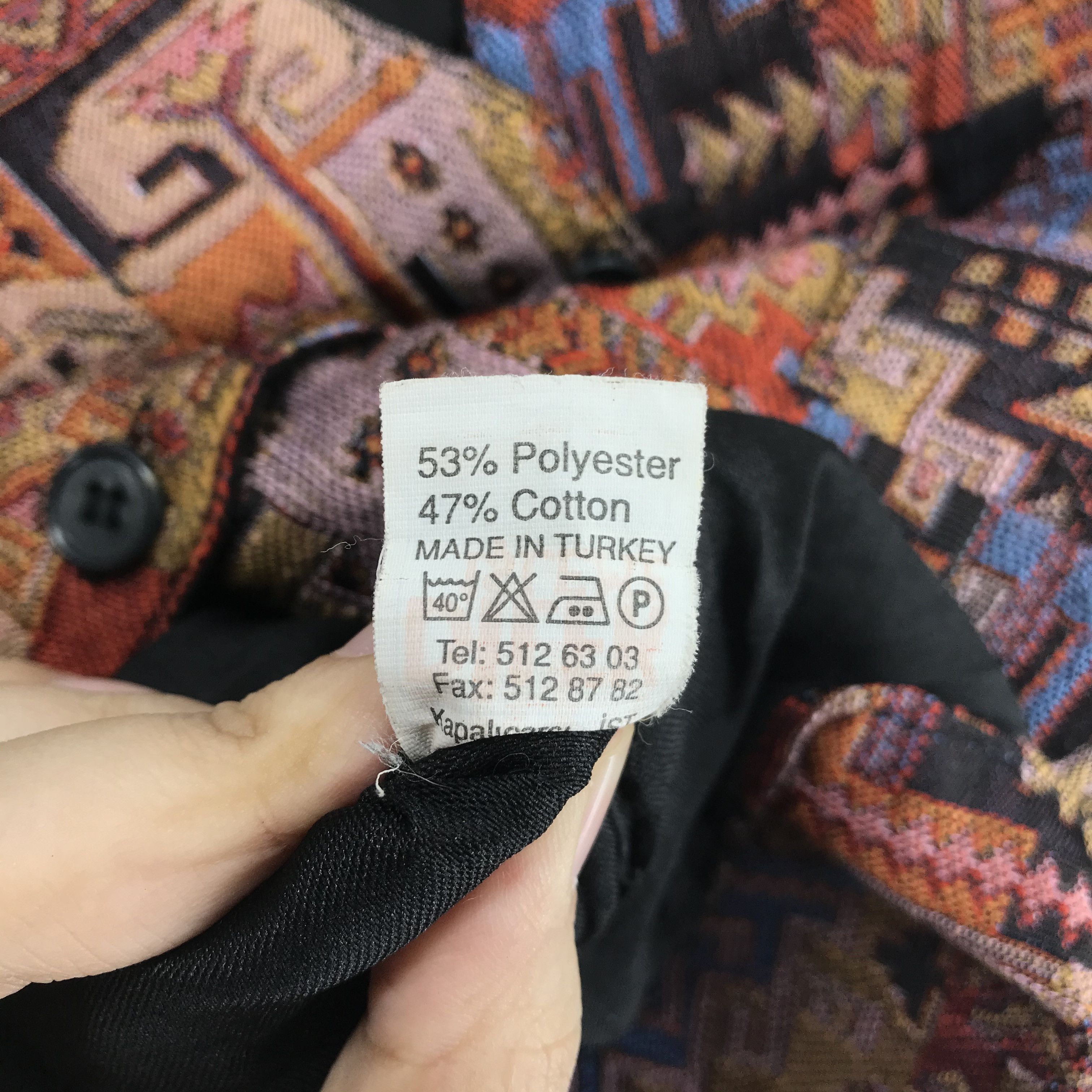 Other Nice Stitch Design Rug Style Made in Turkey Vest #2475-95 Size 38S - 4 Thumbnail