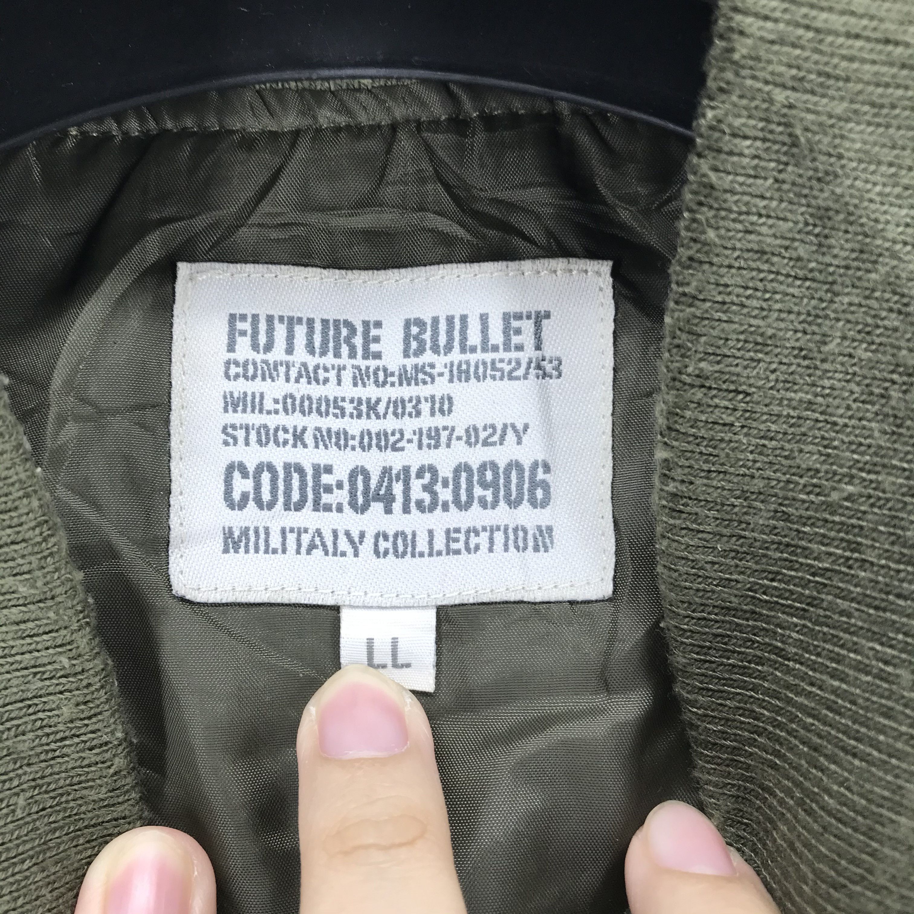 Other US Air Force Military Future Bullet Bomber Jacket #2479-95 Size US L / EU 52-54 / 3 - 6 Thumbnail