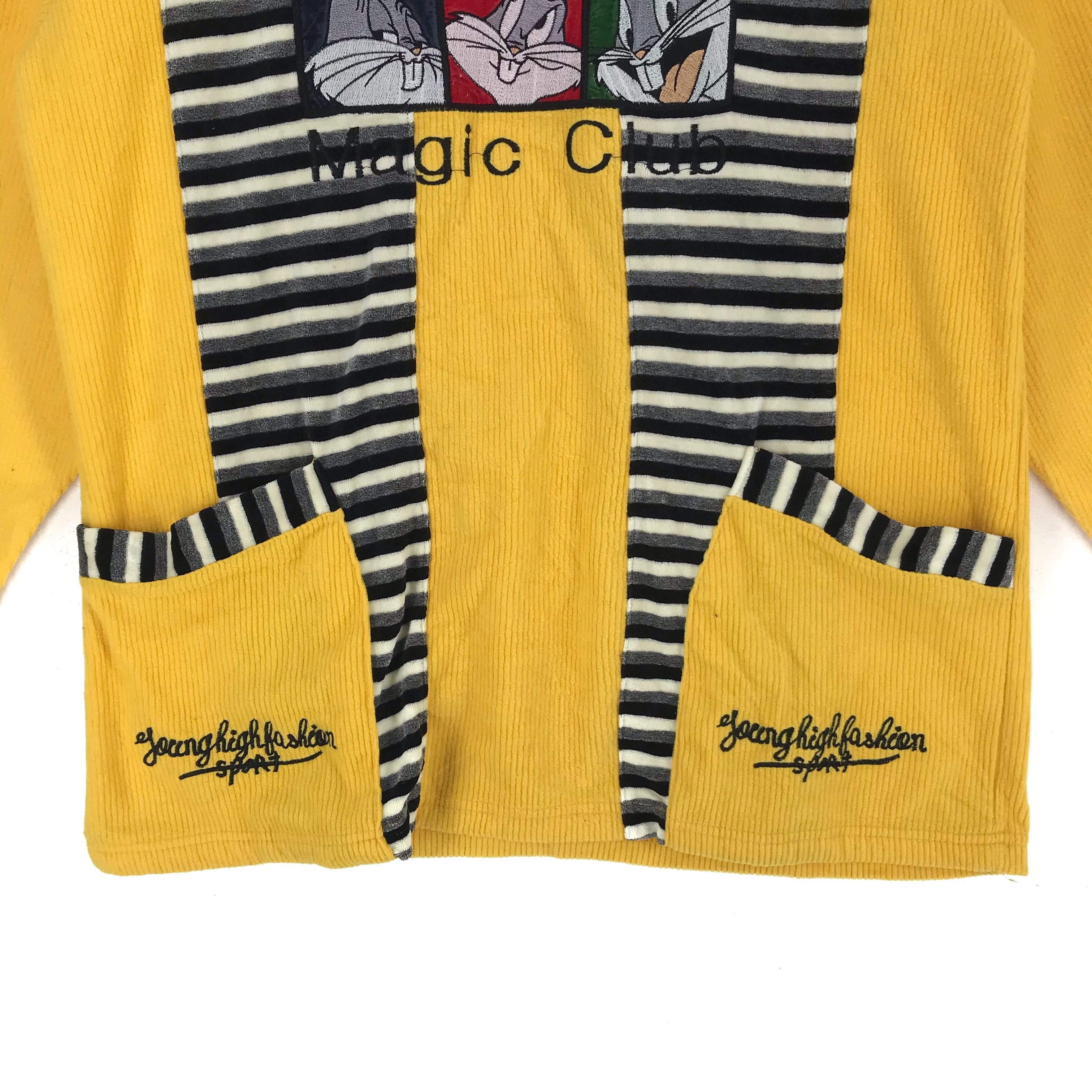 Japanese Brand Vintage Bugs Bunny Embroidery Big Logo Sweater #2473-95 Size L / US 10 / IT 46 - 4 Thumbnail