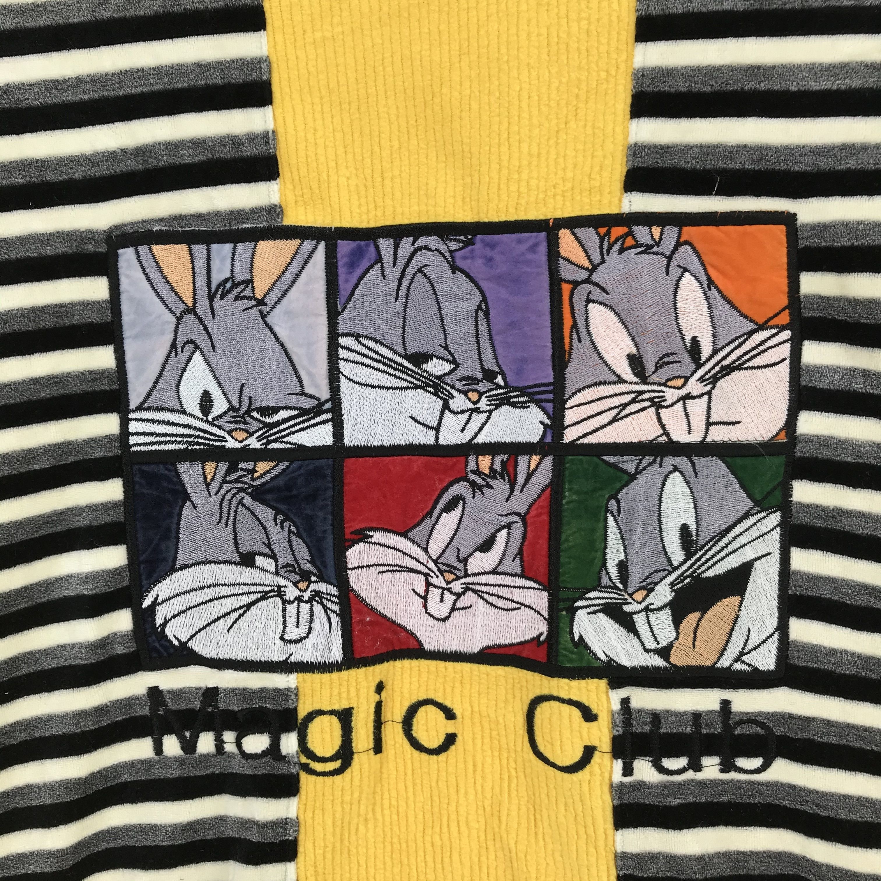 Japanese Brand Vintage Bugs Bunny Embroidery Big Logo Sweater #2473-95 Size L / US 10 / IT 46 - 3 Thumbnail