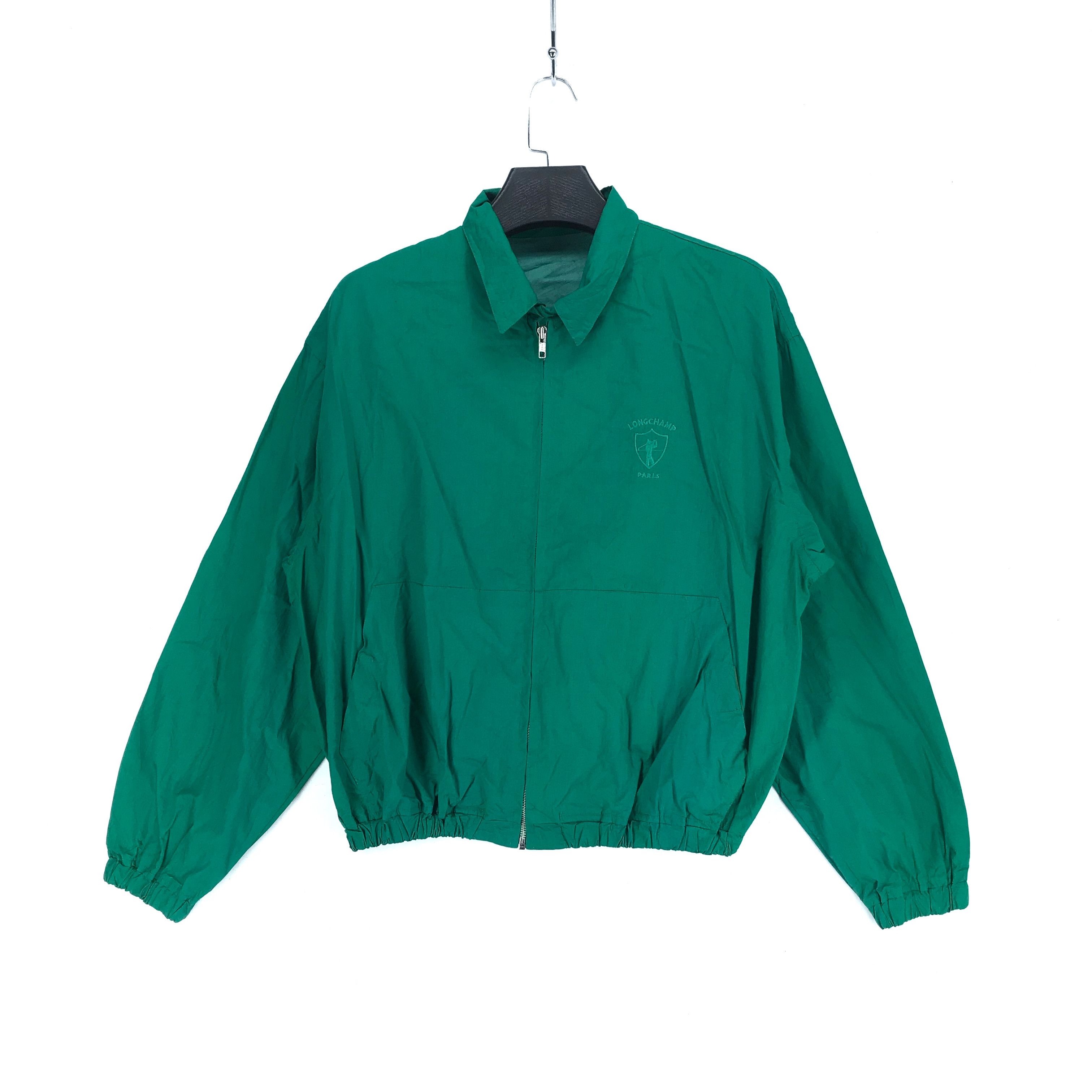 Longchamp Vintage Longchamp Made in Italy Green Light Jacket #2474-95 Size US M / EU 48-50 / 2 - 1 Thumbnail