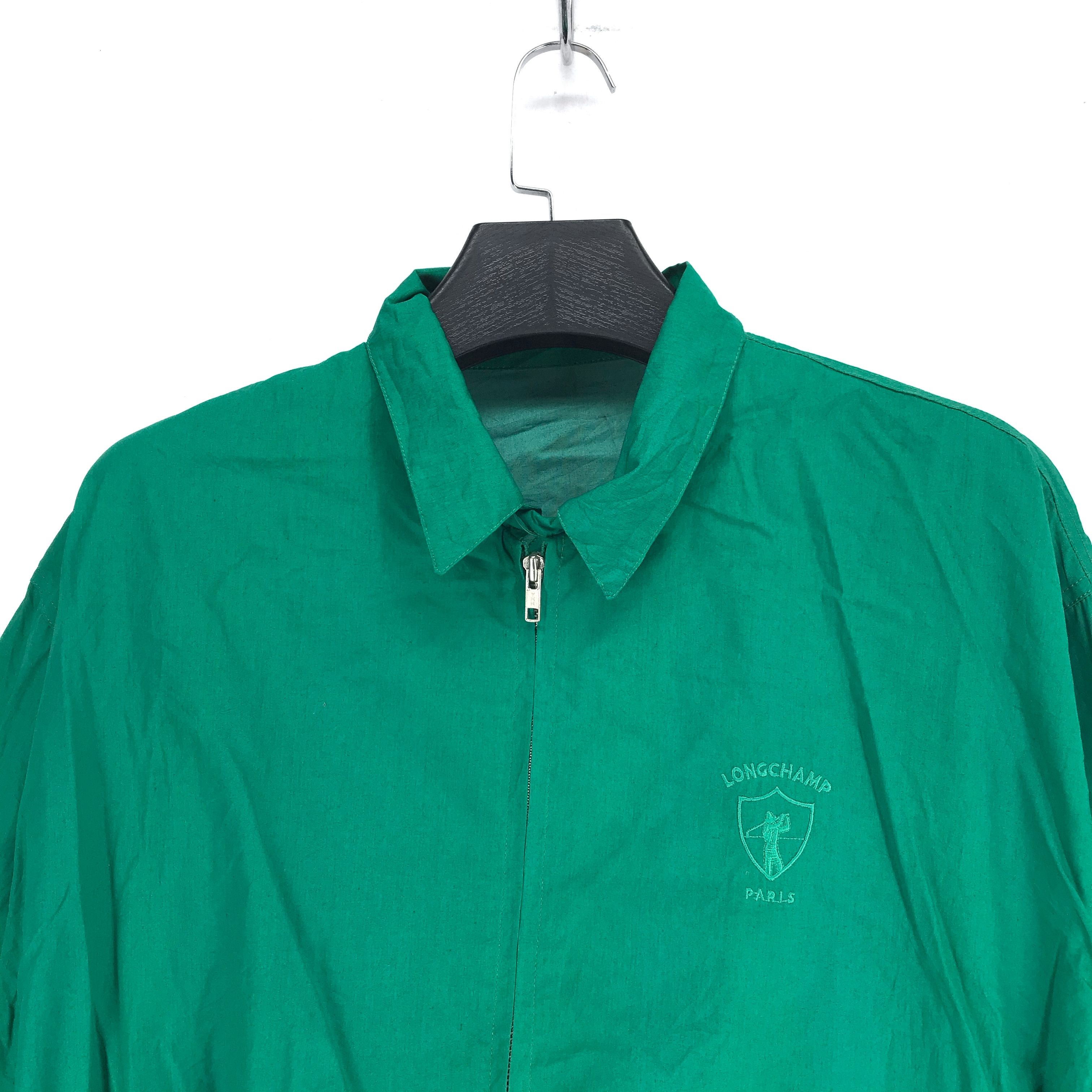Longchamp Vintage Longchamp Made in Italy Green Light Jacket #2474-95 Size US M / EU 48-50 / 2 - 2 Thumbnail