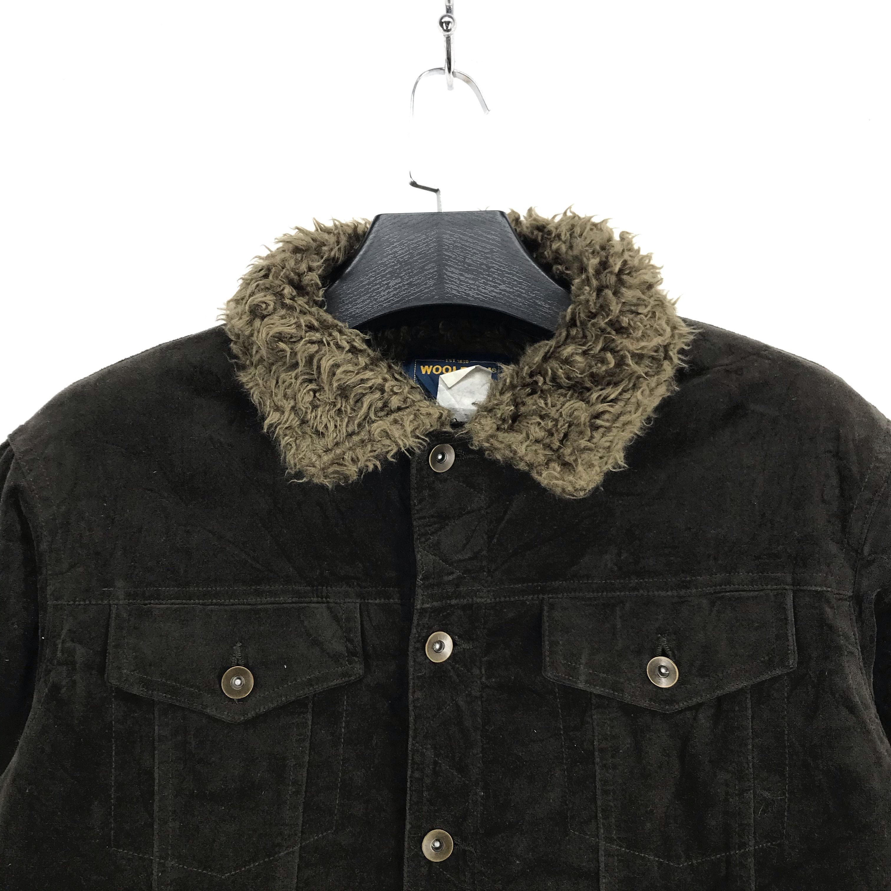 Vintage Vintage Woolrich Shearling Denim Jacket #2477-95 Size US L / EU 52-54 / 3 - 2 Thumbnail