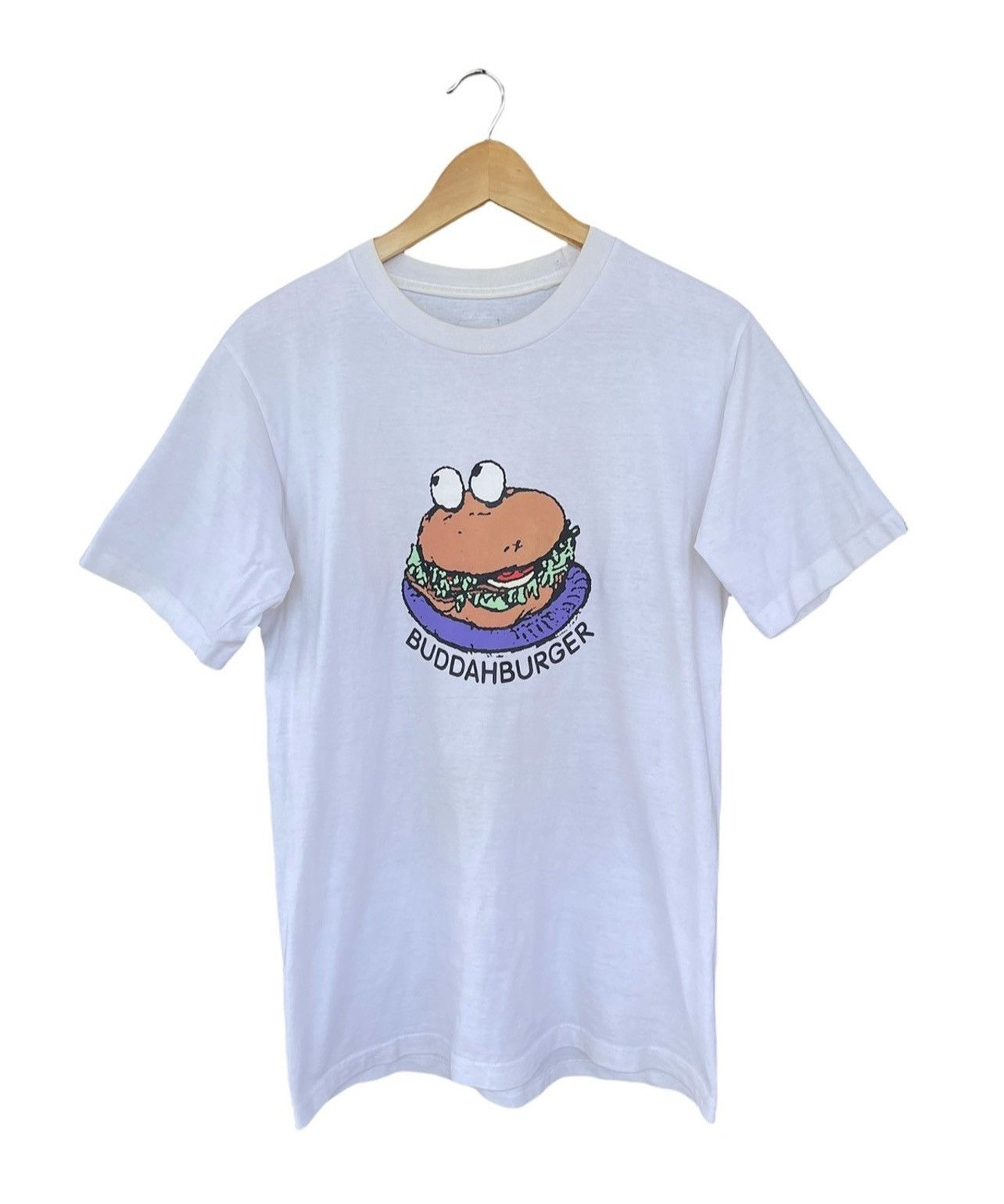 image of Jun Takahashi x Undercover “The Illusion Of Haze” Buddha Burger Tee in White, Men's (Size Medium)