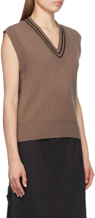 Margaret Howell MHL Margaret Howell Brown Knitted Wool Vest Size XS / US 0-2 / IT 36-38 - 4 Thumbnail