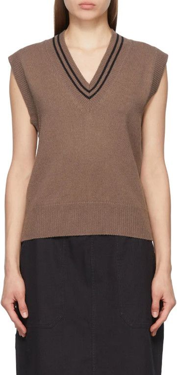 Margaret Howell MHL Margaret Howell Brown Knitted Wool Vest Size XS / US 0-2 / IT 36-38 - 3 Thumbnail