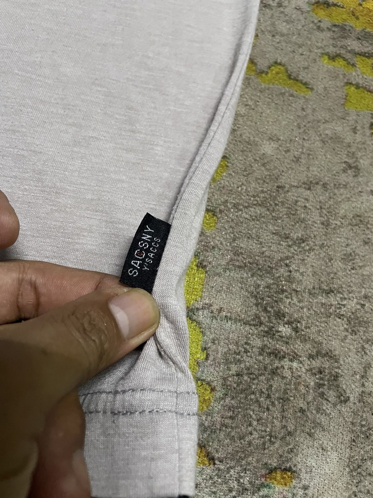 Designer × Japanese Brand × Yohji Yamamoto Yohji Yamamoto Y’Saccs Stripe Logo Tee Size US L / EU 52-54 / 3 - 6 Thumbnail