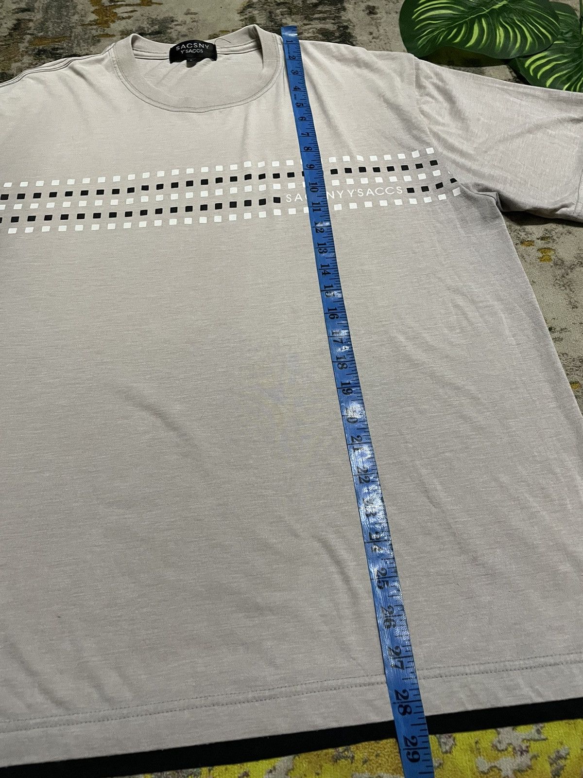Designer × Japanese Brand × Yohji Yamamoto Yohji Yamamoto Y’Saccs Stripe Logo Tee Size US L / EU 52-54 / 3 - 8 Thumbnail