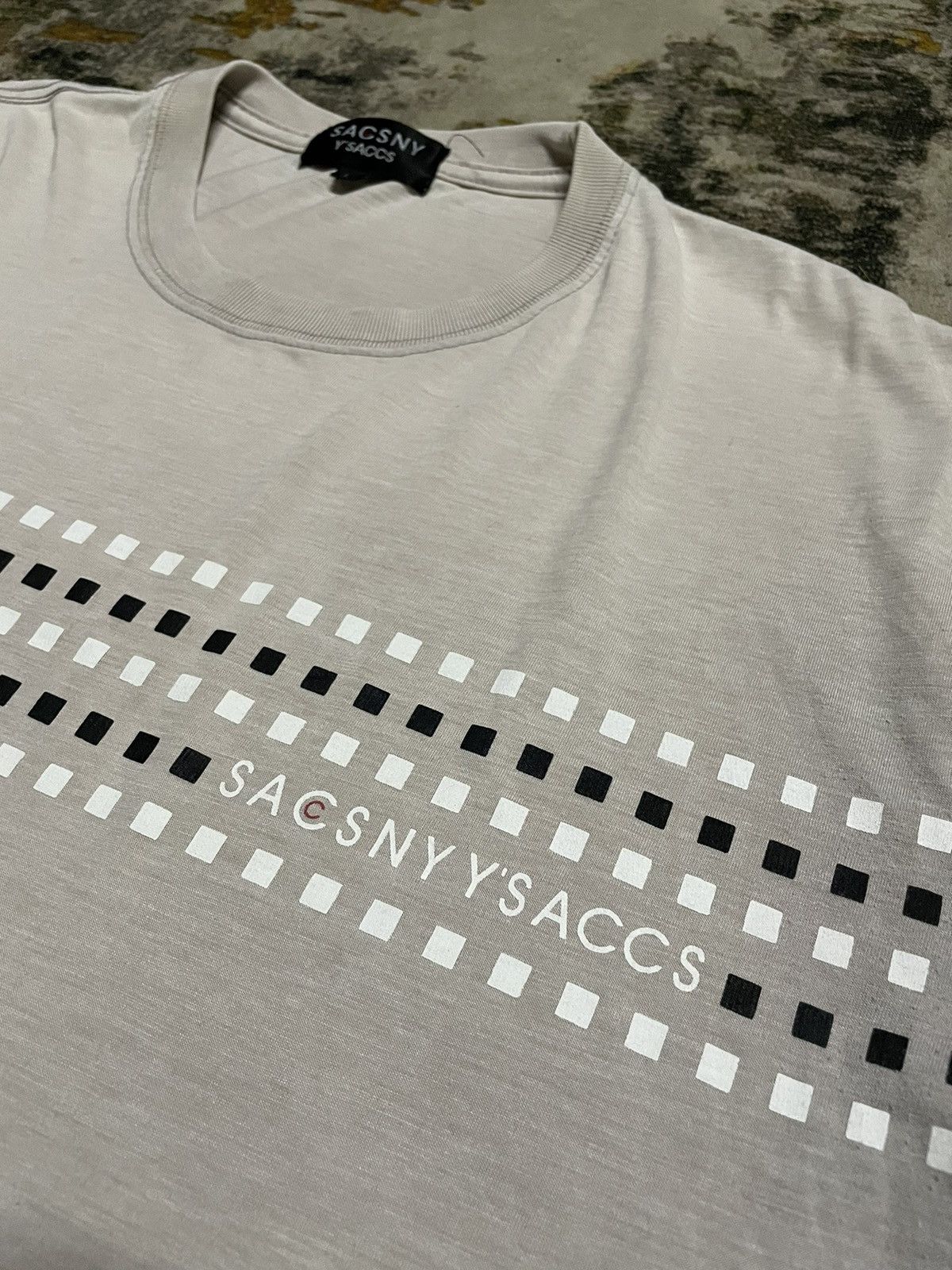 Designer × Japanese Brand × Yohji Yamamoto Yohji Yamamoto Y’Saccs Stripe Logo Tee Size US L / EU 52-54 / 3 - 3 Thumbnail