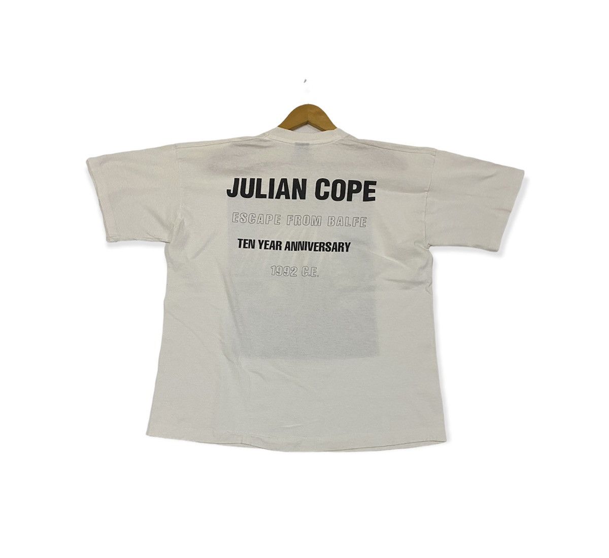 Band Tees vintage 1992 JULIAN COPE floored genius rock promo t-shirts Size US XL / EU 56 / 4 - 2 Thumbnail
