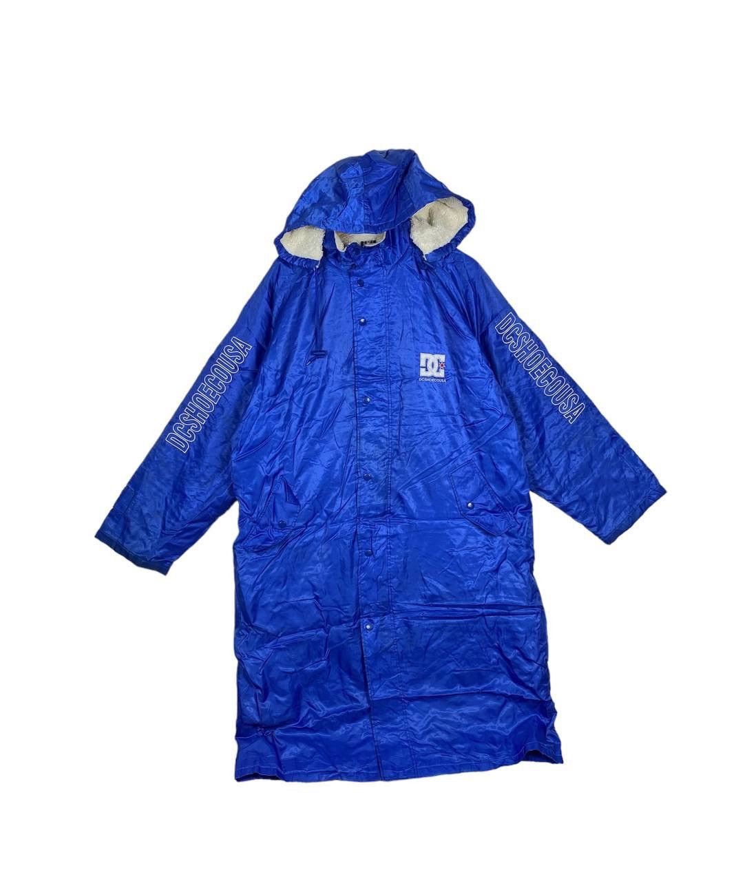 DC Vintage 90s DC Shoes Blue Hoodie Long Jacket Winter Size US XL / EU 56 / 4 - 2 Thumbnail