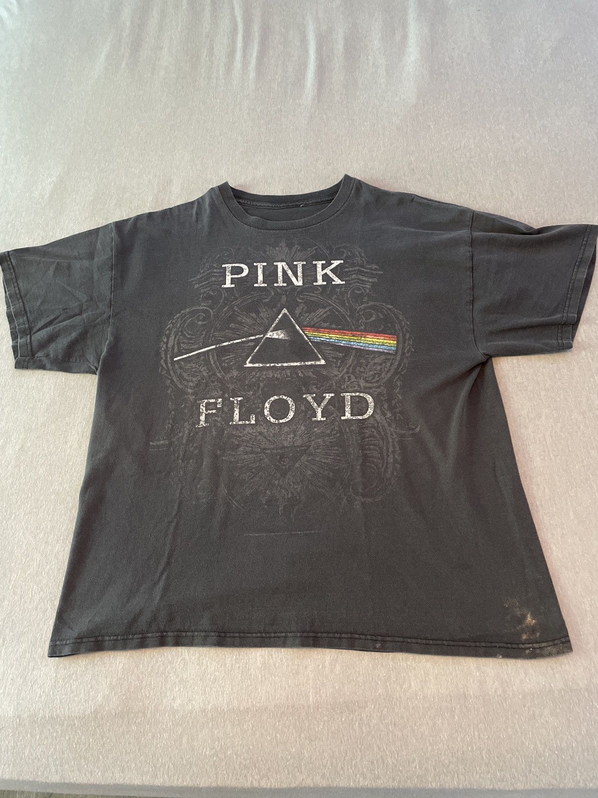 T-shirt Vintage Pink Floyd Gris Taille M/L Pour Homme - Occasion Très Bon état, Coupe Décontractée