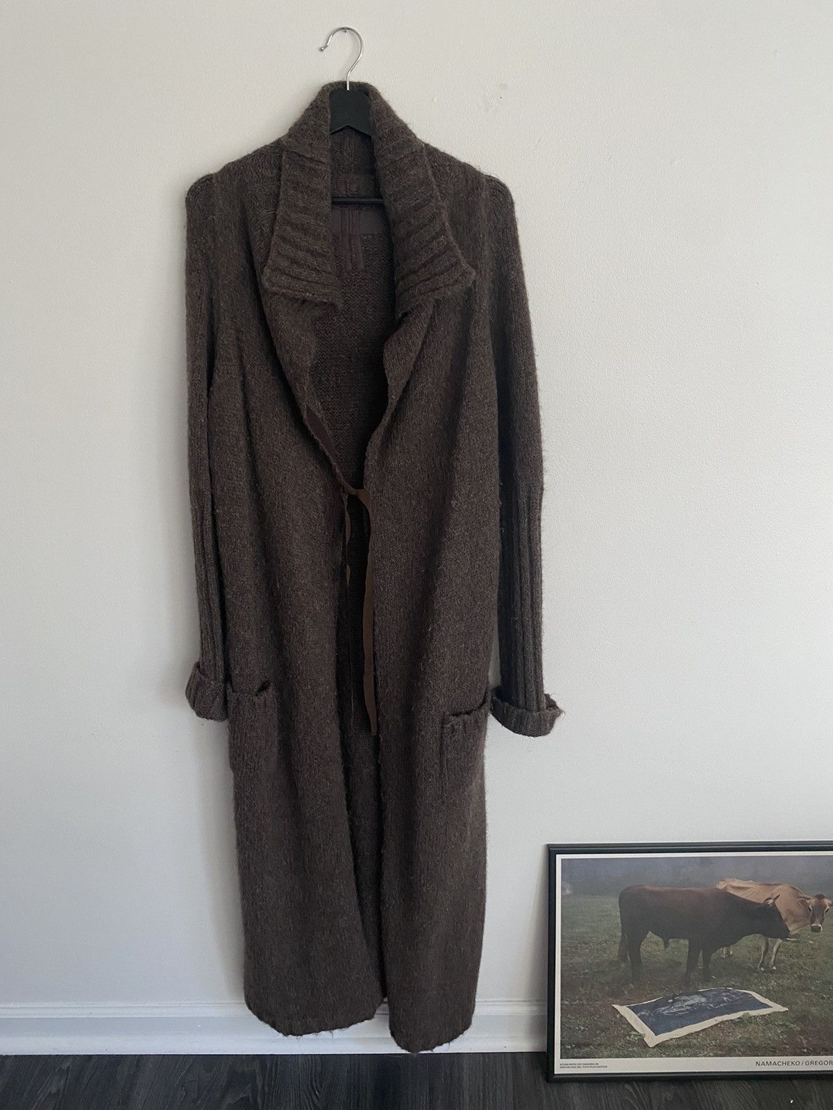 Rick Owens FW09 CRUST Long Knit Jacket Size US L / EU 52-54 / 3 - 2 Thumbnail