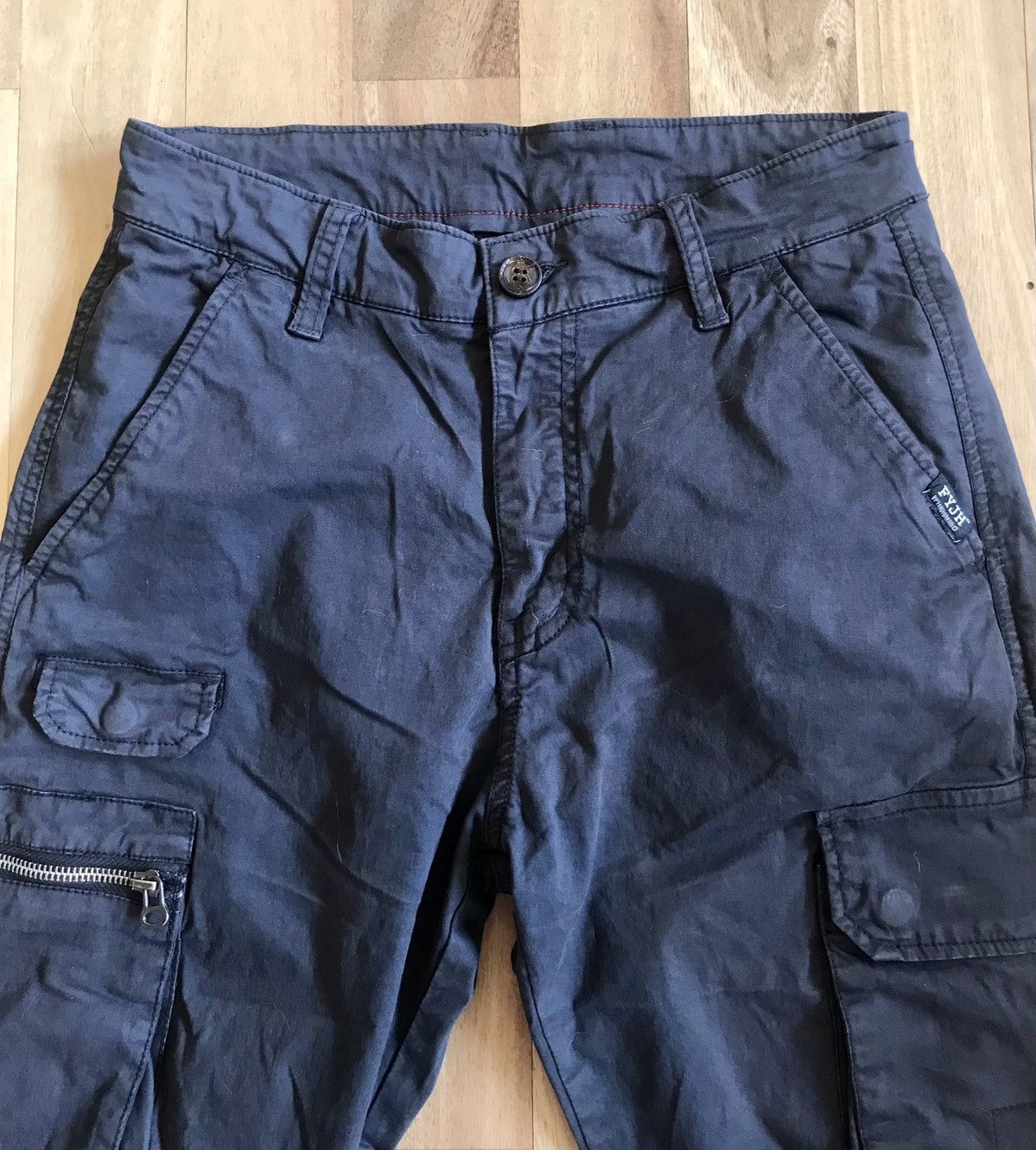 Vintage Vintage Jogger Style Grey Cargo Pants 29w Size US 29 - 3 Thumbnail