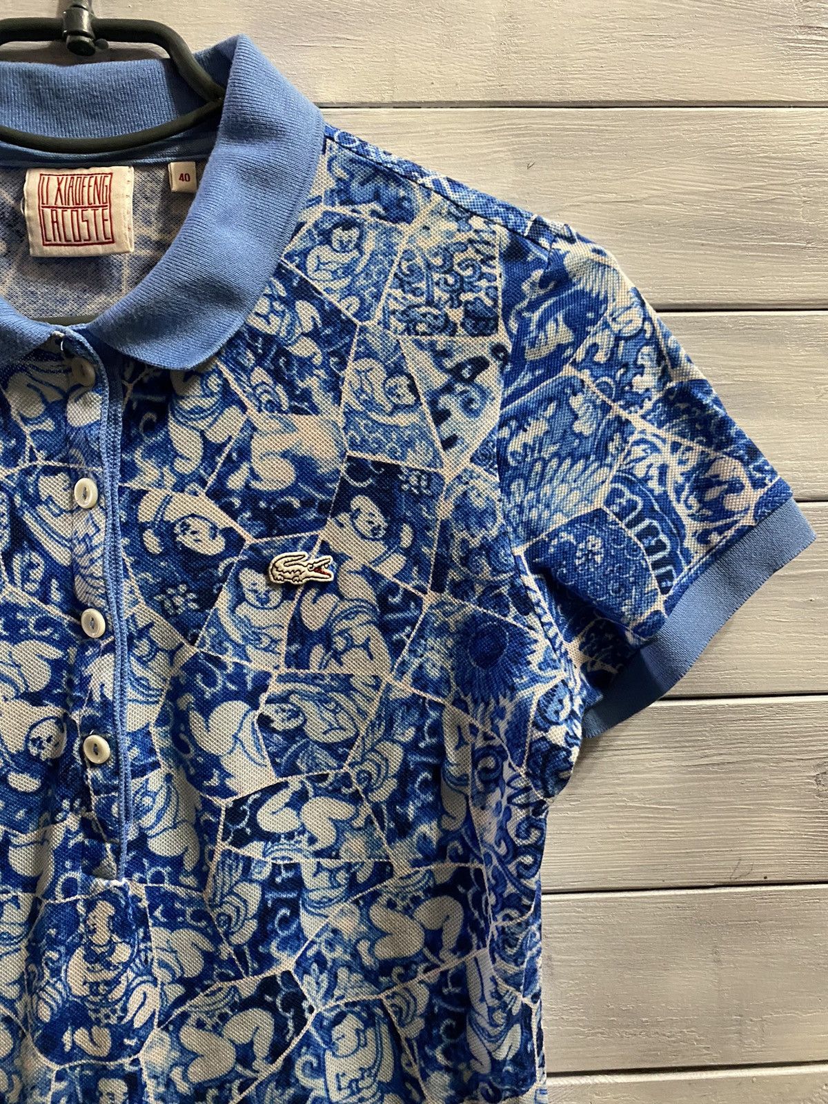 Lacoste Rare Polo Lacoste x Li Xiaofeng Colaboration. Japan style. Size S / US 4 / IT 40 - 2 Thumbnail