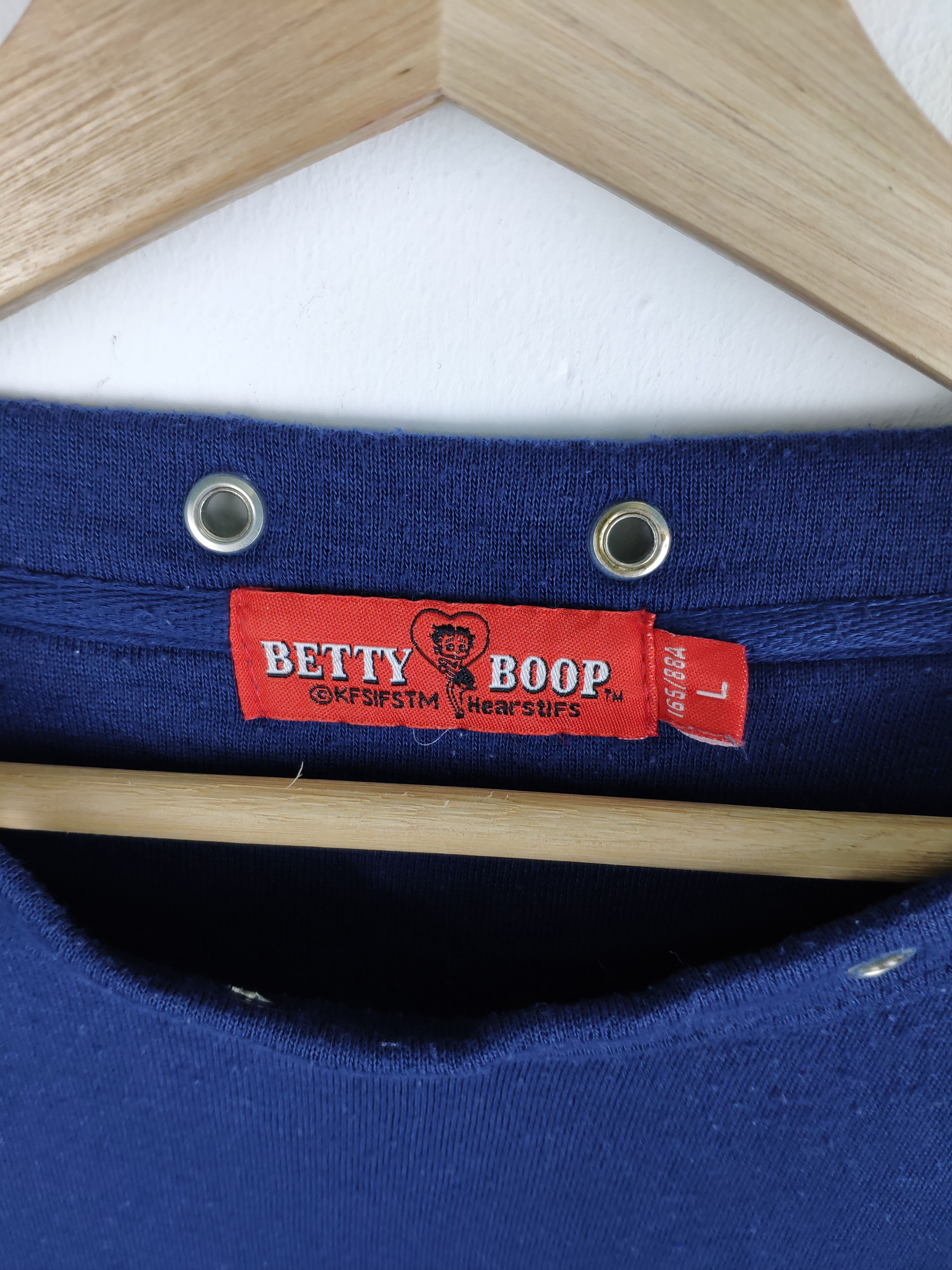 Japanese Brand × Vintage Vintage 1990s Betty Boop Sweatshirt Boxing Size US M / EU 48-50 / 2 - 5 Thumbnail