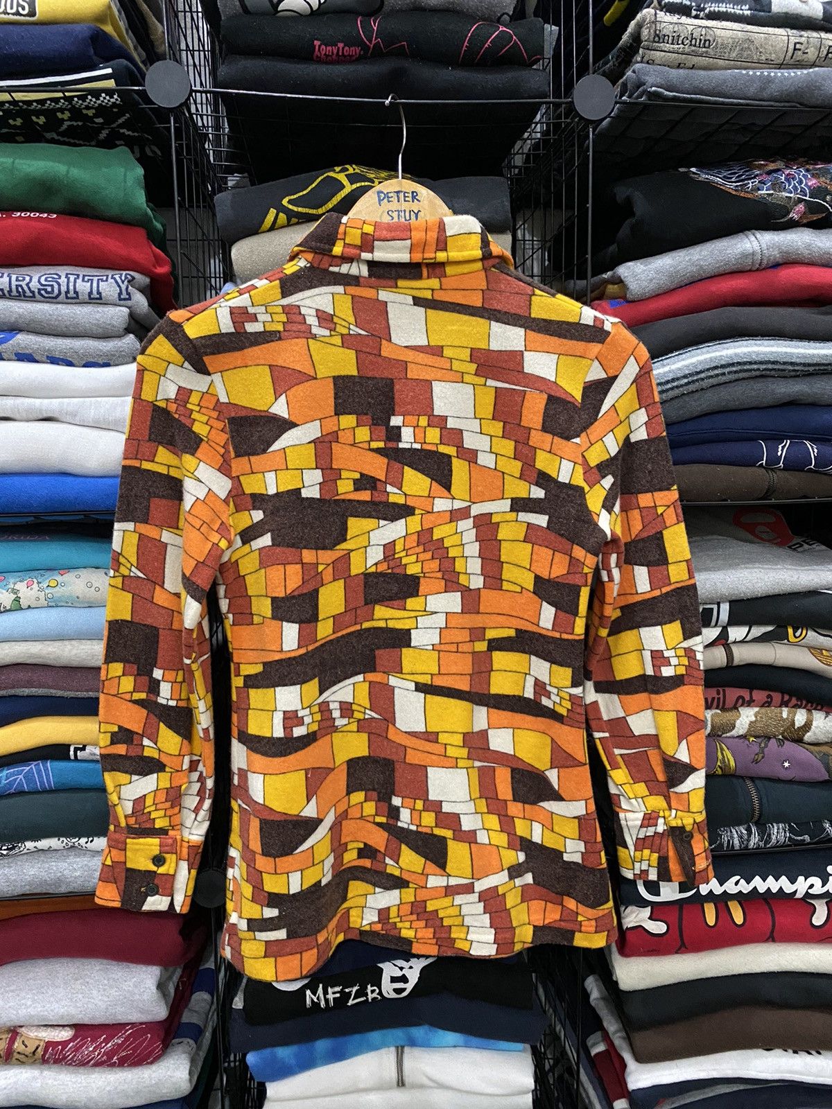 Japanese Brand × Vintage Vintage Lon Rouge Flannel shirt Nice Design Size US S / EU 44-46 / 1 - 3 Thumbnail
