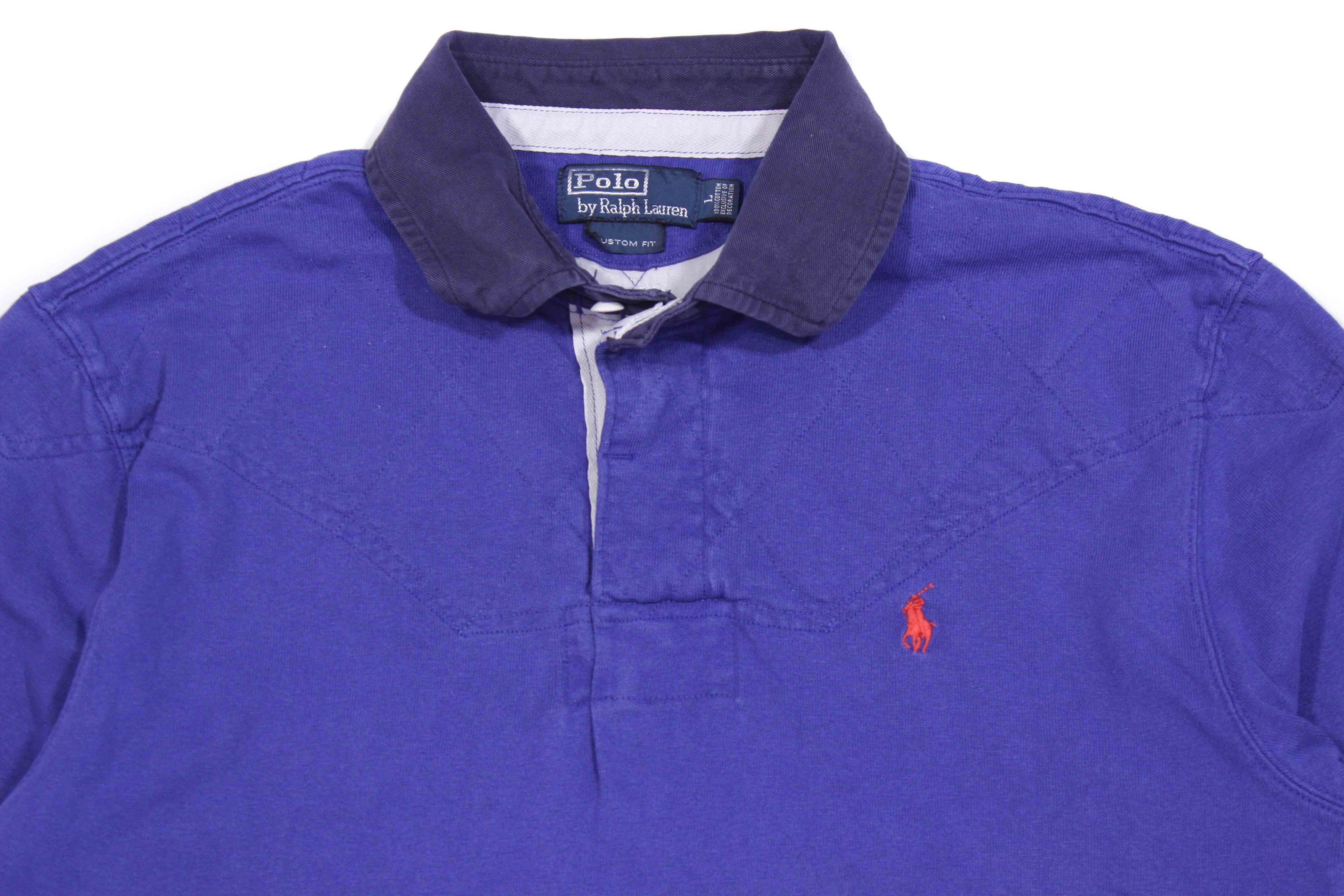 Polo Ralph Lauren 90S Logo Rugby Size US L / EU 52-54 / 3 - 3 Thumbnail