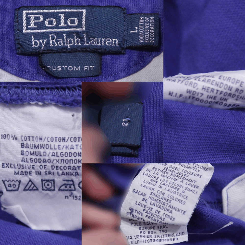 Polo Ralph Lauren 90S Logo Rugby Size US L / EU 52-54 / 3 - 8 Thumbnail