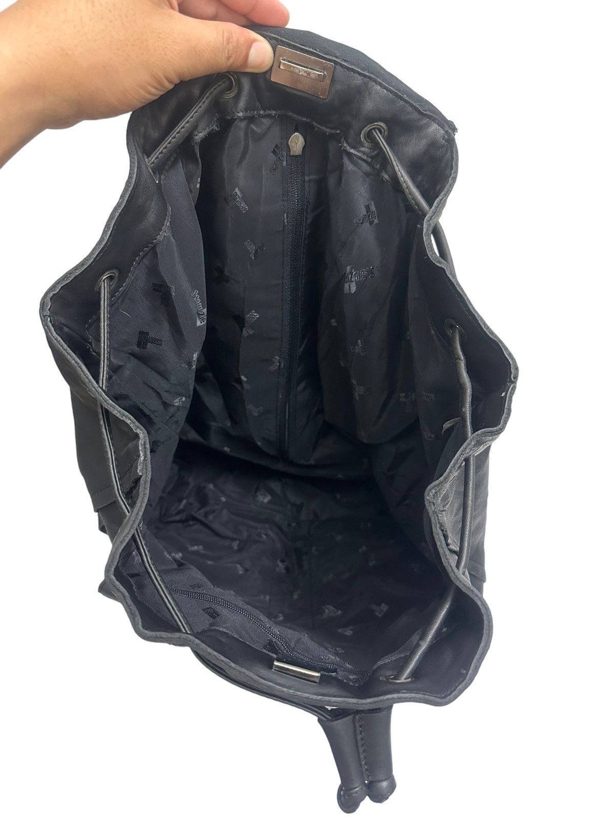 Genuine Leather Vintage Ssamzie Leather Tanker Backpack Size ONE SIZE - 10 Thumbnail
