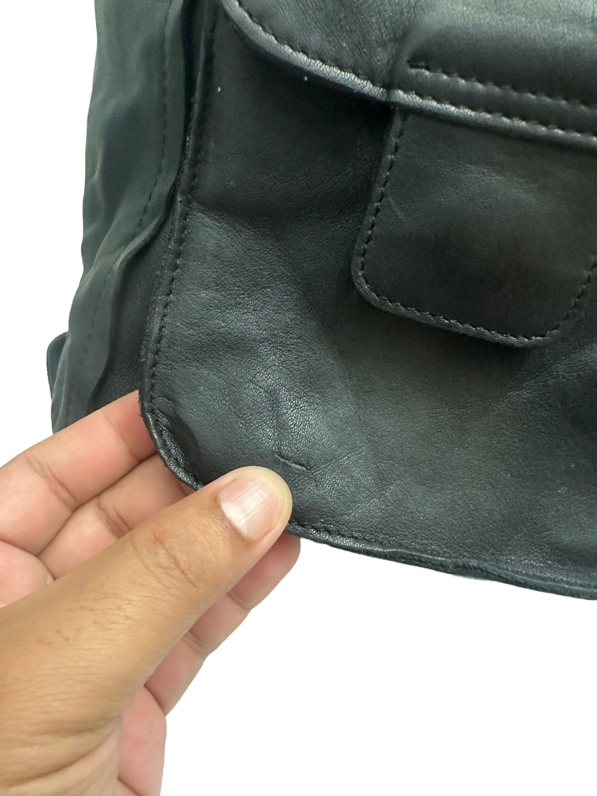 Genuine Leather Vintage Ssamzie Leather Tanker Backpack Size ONE SIZE - 7 Thumbnail