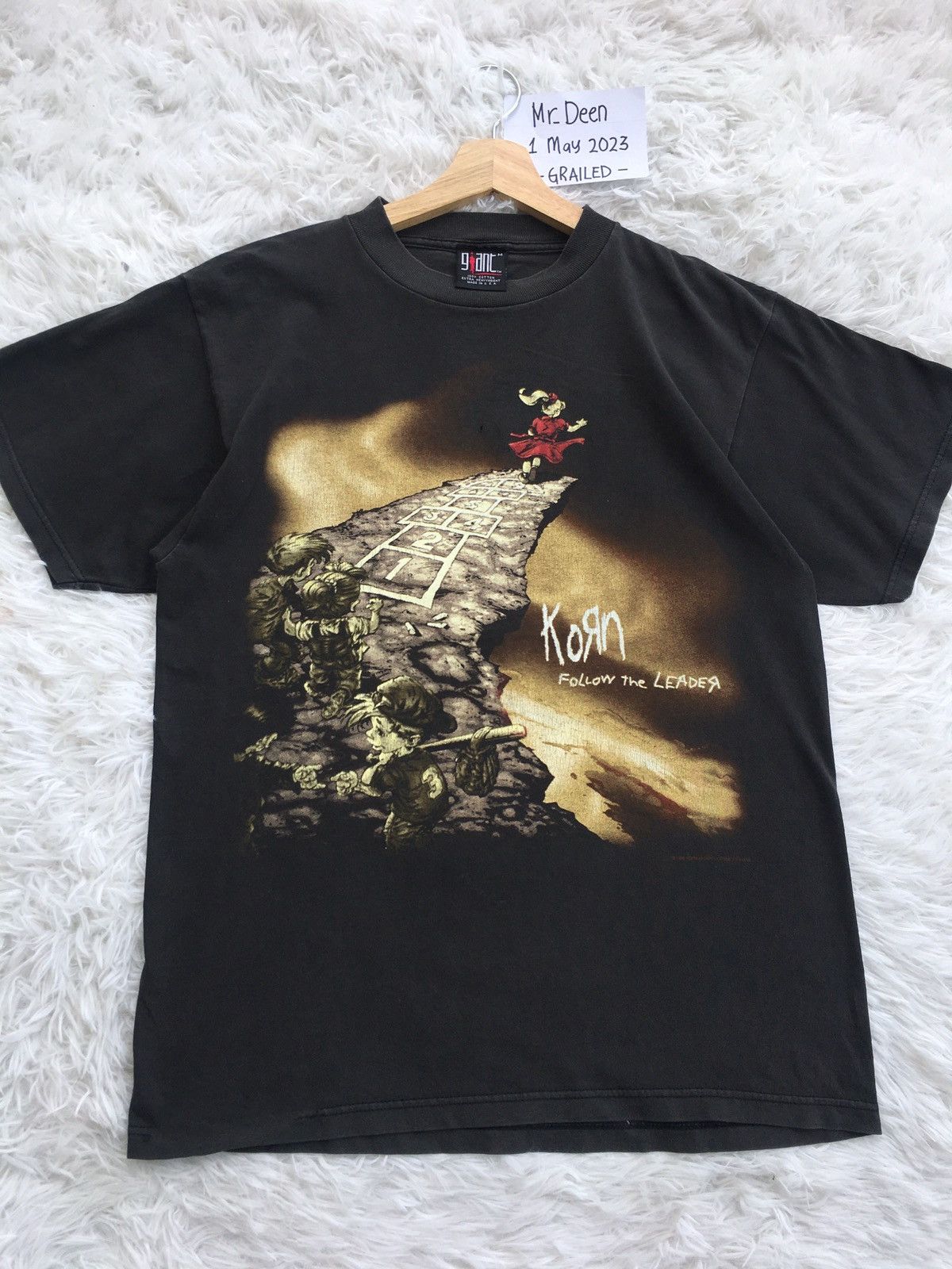 Band Tees Vintage 90s Korn Follow the Leader Album Tshirt Size US M / EU 48-50 / 2 - 4 Thumbnail