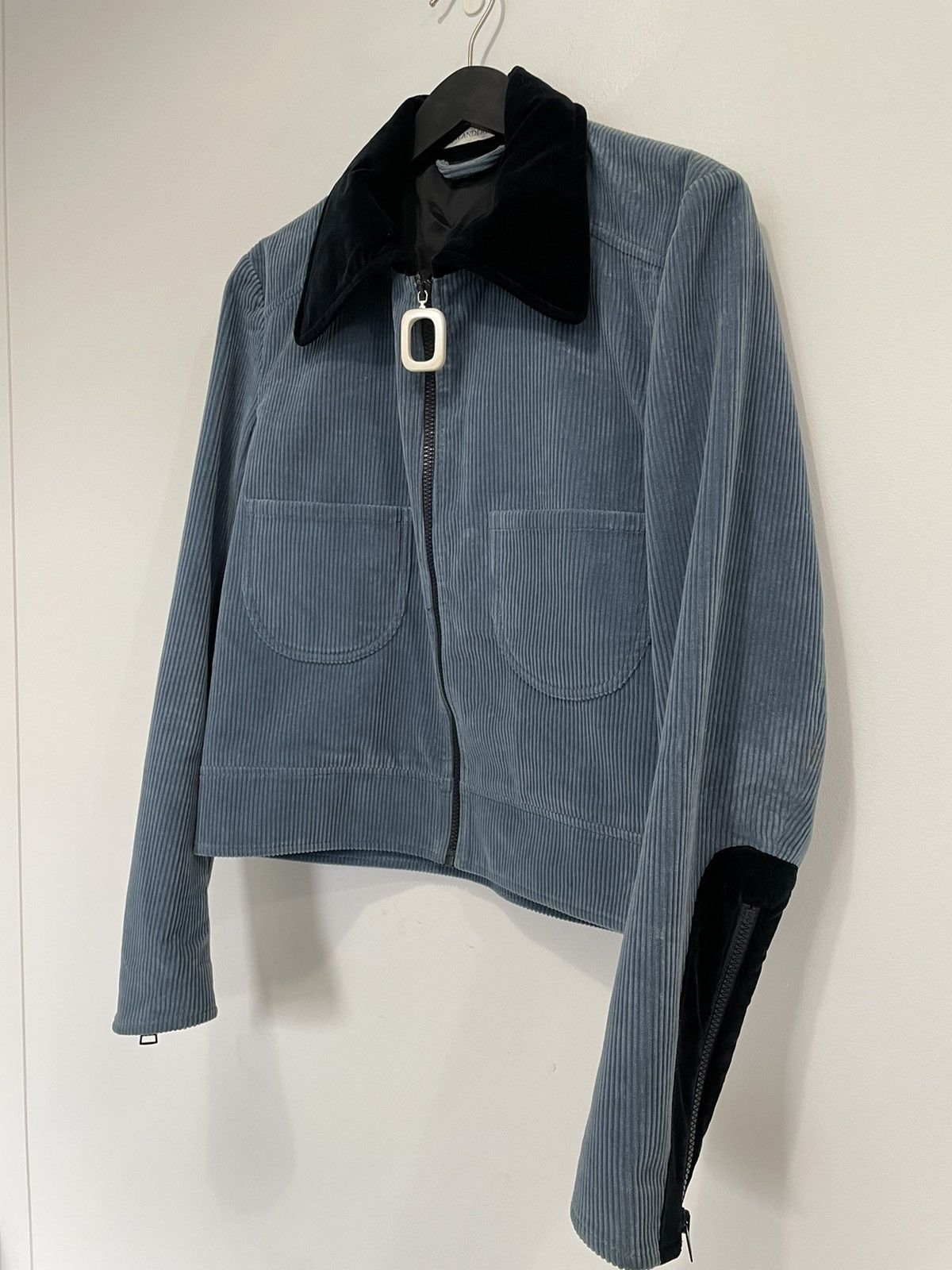 JW Anderson FW15 CORDUROY AND VELVET COLLARED CROPPED JACKET Size US M / EU 48-50 / 2 - 3 Thumbnail