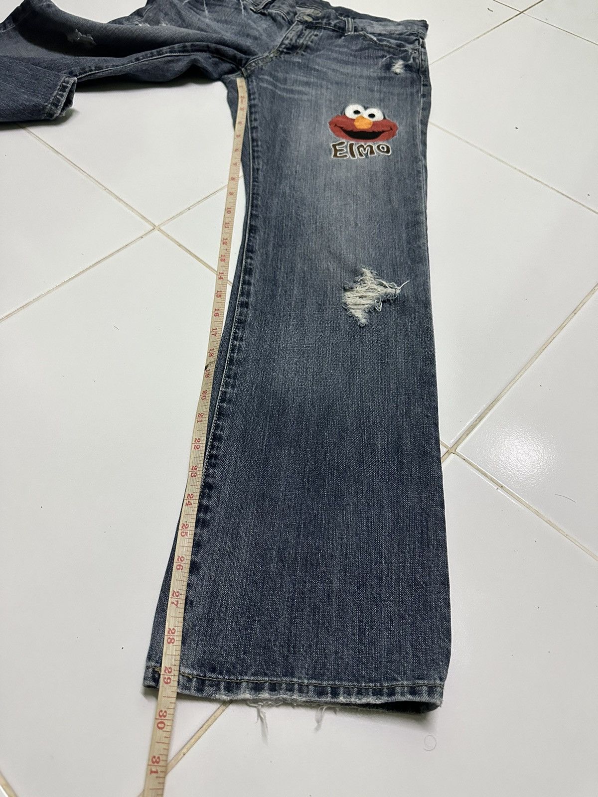 Hysteric Glamour 30x29 Elmo sesame street blue denim jeans Size US 30 / EU 46 - 8 Thumbnail