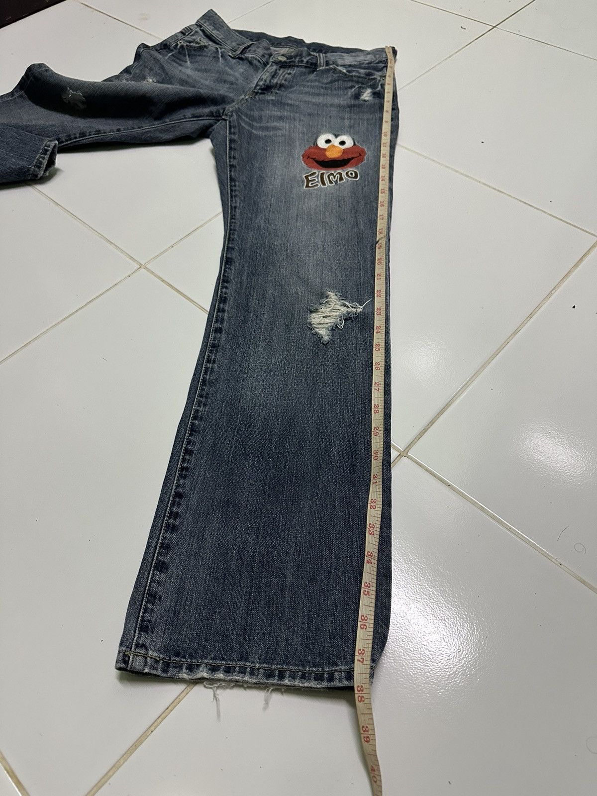 Hysteric Glamour 30x29 Elmo sesame street blue denim jeans Size US 30 / EU 46 - 6 Thumbnail