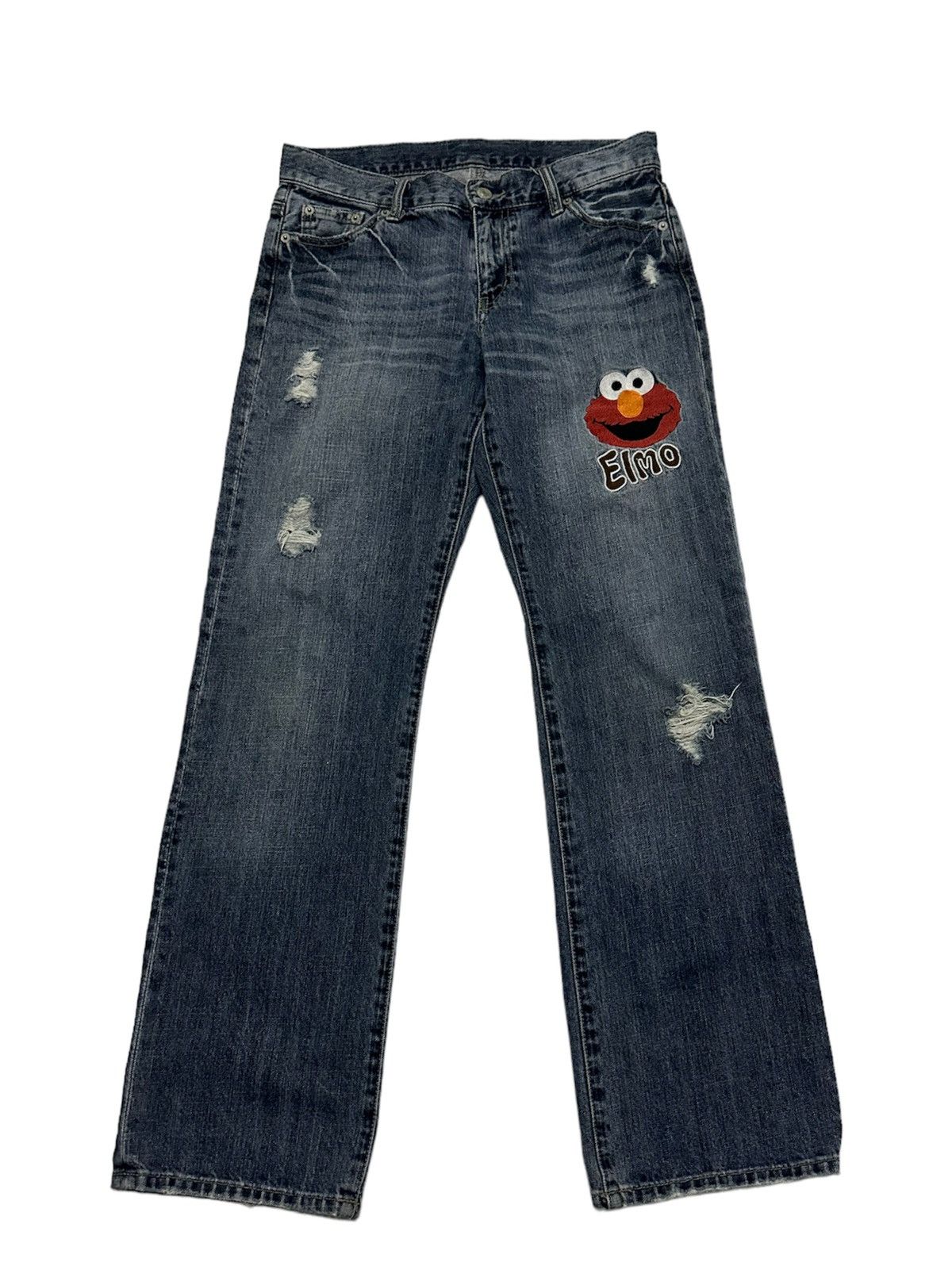 Hysteric Glamour 30x29 Elmo sesame street blue denim jeans Size US 30 / EU 46 - 1 Thumbnail