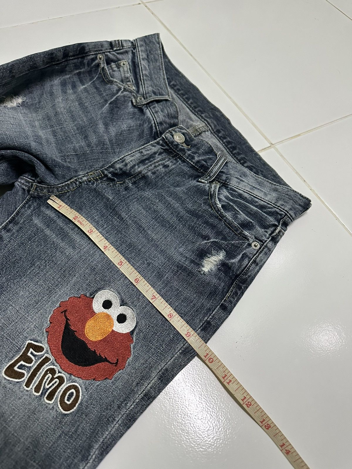 Hysteric Glamour 30x29 Elmo sesame street blue denim jeans Size US 30 / EU 46 - 10 Thumbnail