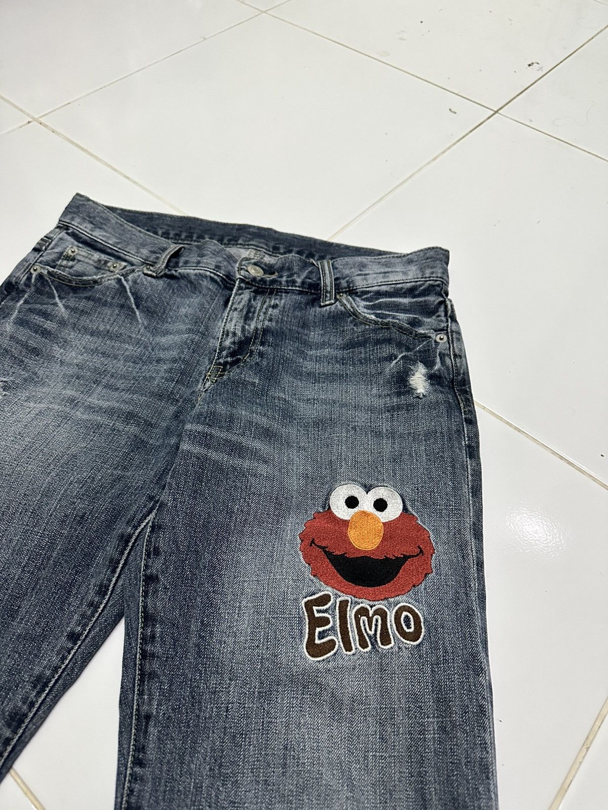 Hysteric Glamour 30x29 Elmo sesame street blue denim jeans Size US 30 / EU 46 - 3 Thumbnail