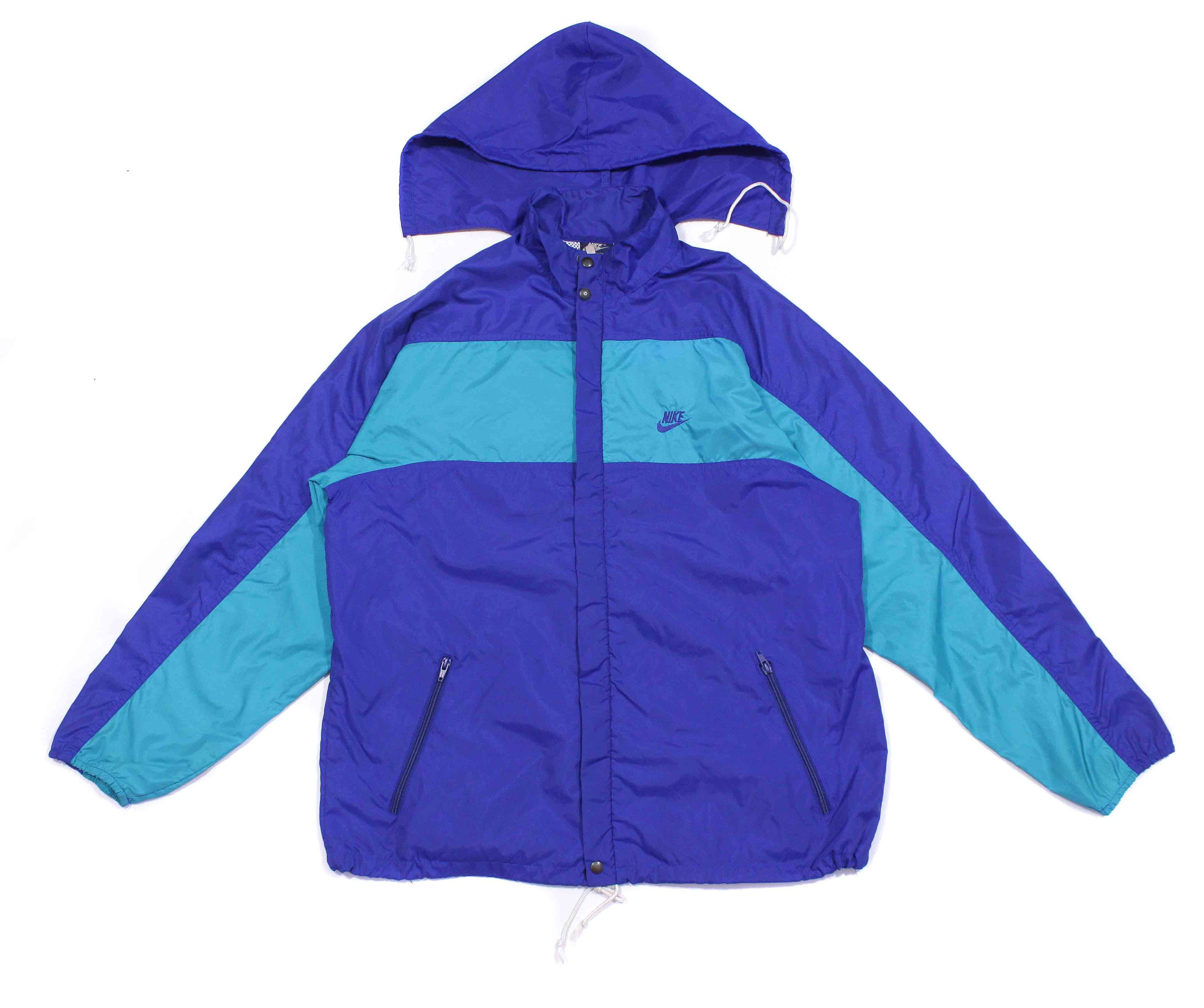 Nike 80S Swoosh Logo Nylon Jacket Made in Italy Size US XL / EU 56 / 4 - 1 Thumbnail