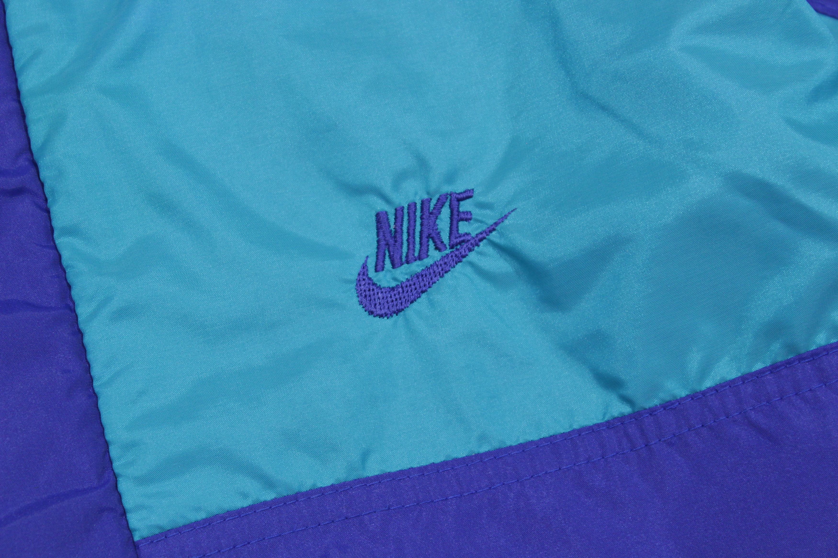 Nike 80S Swoosh Logo Nylon Jacket Made in Italy Size US XL / EU 56 / 4 - 4 Thumbnail