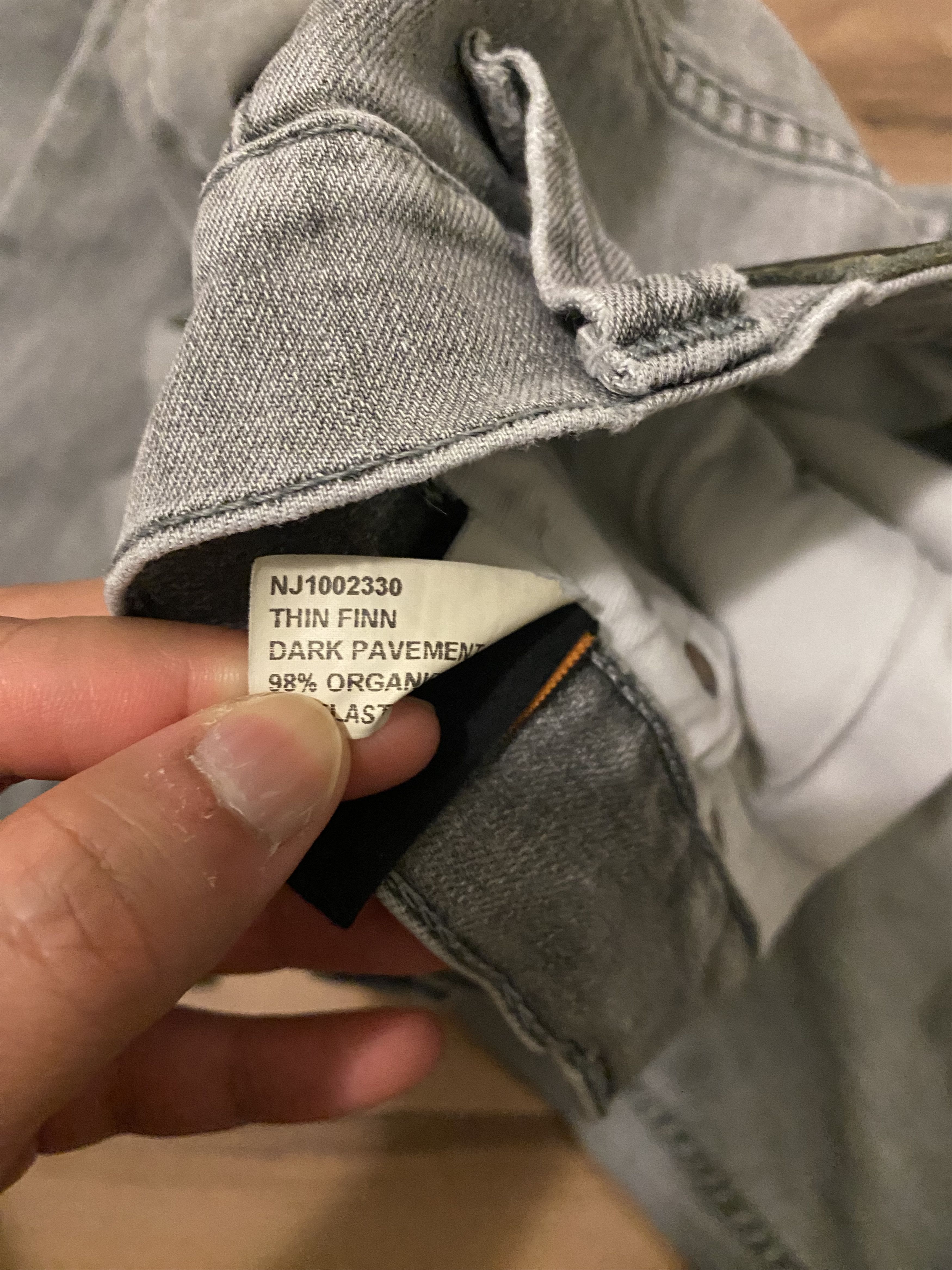 Nudie Jeans Nudie Jeans W32 L30 Grey Thin Finn Jeans Size US 32 / EU 48 - 7 Thumbnail