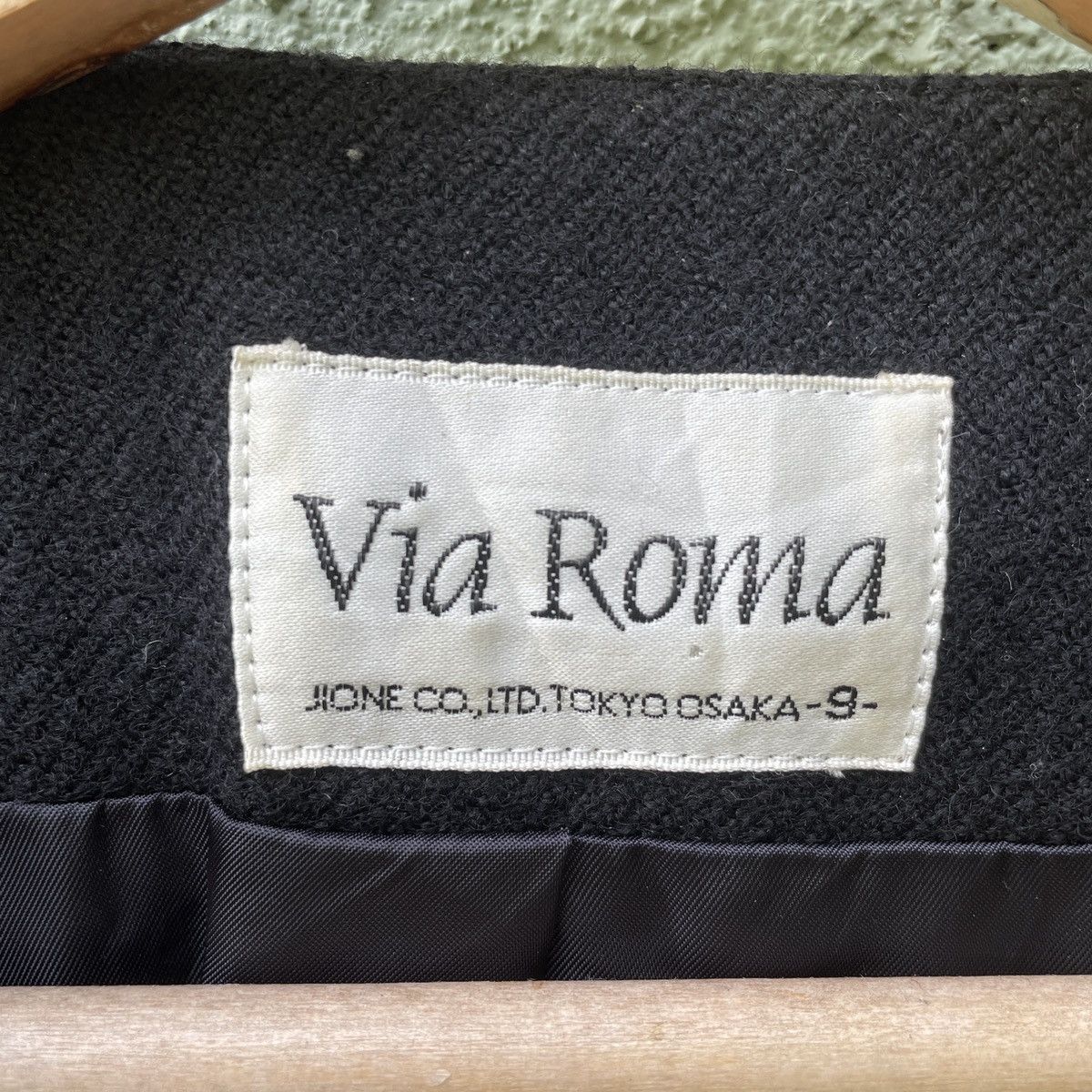 Japanese Brand Vintage Via Roma Full Print Button Ups Wool Jacket Size US M / EU 48-50 / 2 - 6 Thumbnail