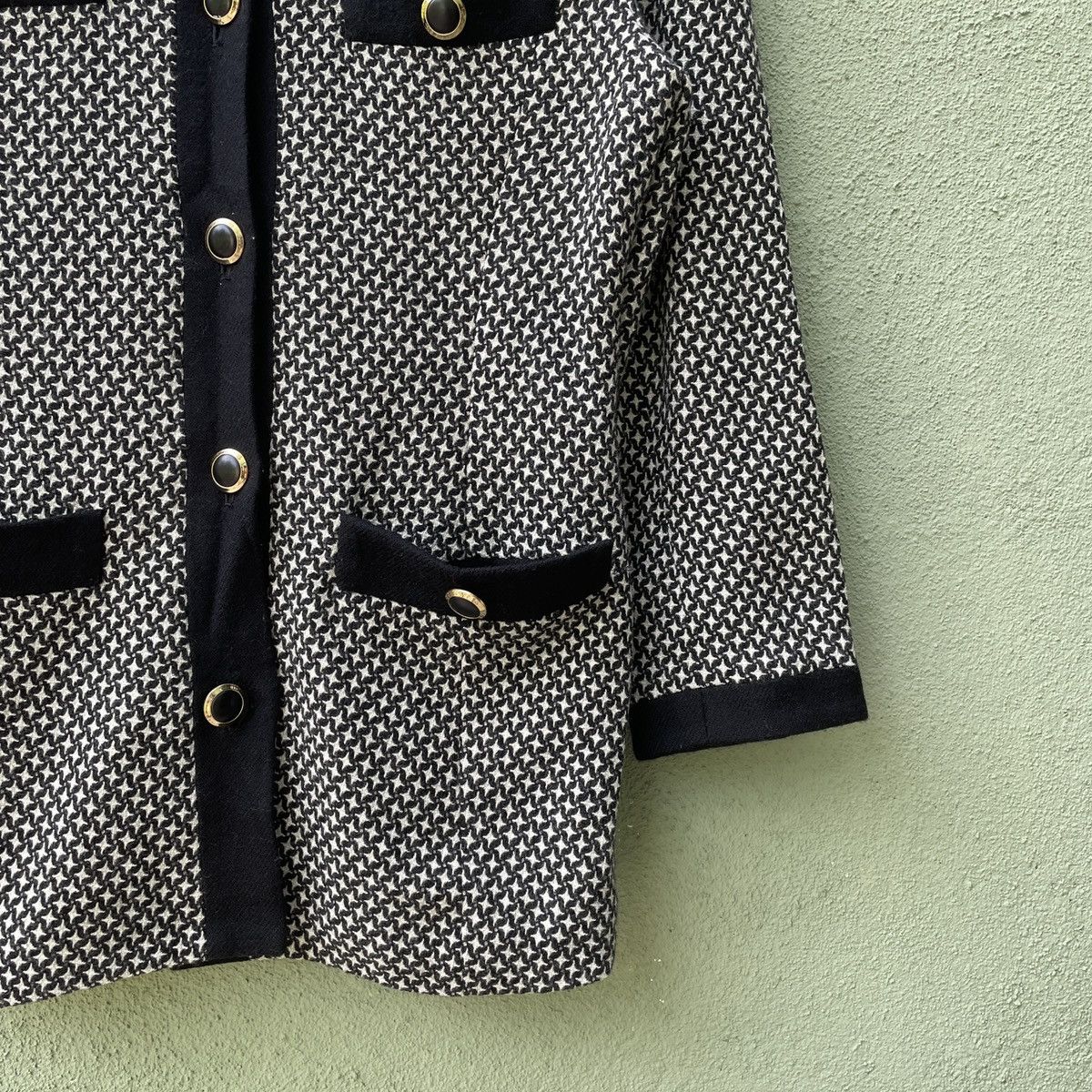 Japanese Brand Vintage Via Roma Full Print Button Ups Wool Jacket Size US M / EU 48-50 / 2 - 5 Thumbnail