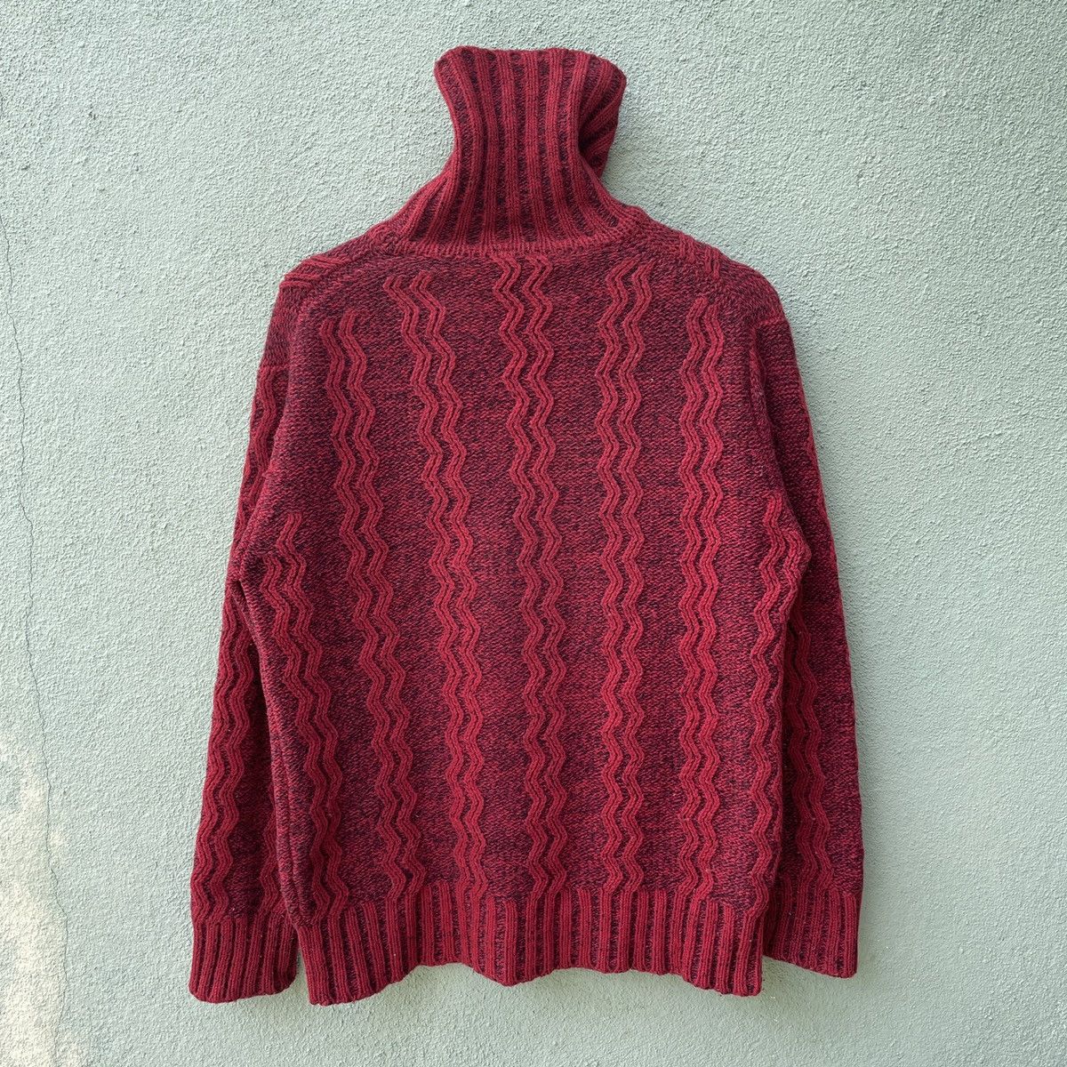 Japanese Brand Vintage Japanese Knit Rare Design Turtle Neck Knitwear Size US M / EU 48-50 / 2 - 11 Thumbnail