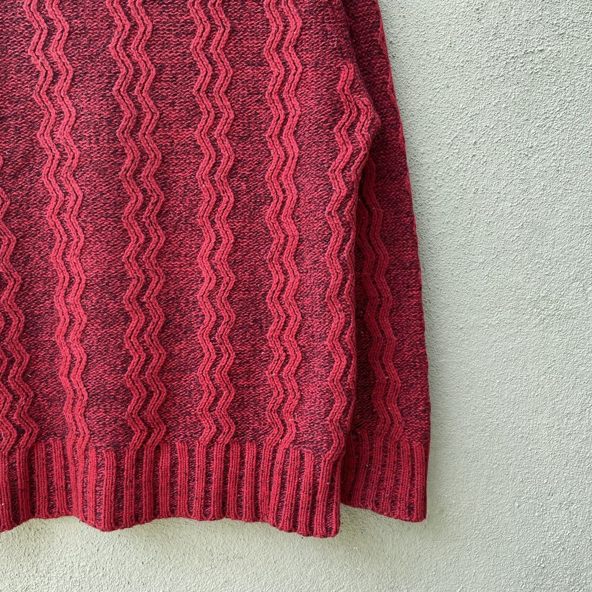 Japanese Brand Vintage Japanese Knit Rare Design Turtle Neck Knitwear Size US M / EU 48-50 / 2 - 9 Thumbnail