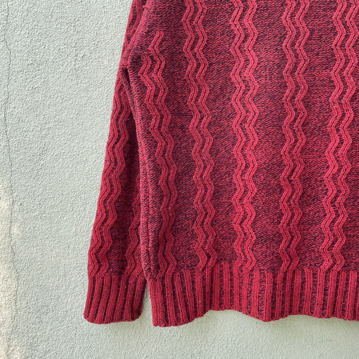 Japanese Brand Vintage Japanese Knit Rare Design Turtle Neck Knitwear Size US M / EU 48-50 / 2 - 8 Thumbnail