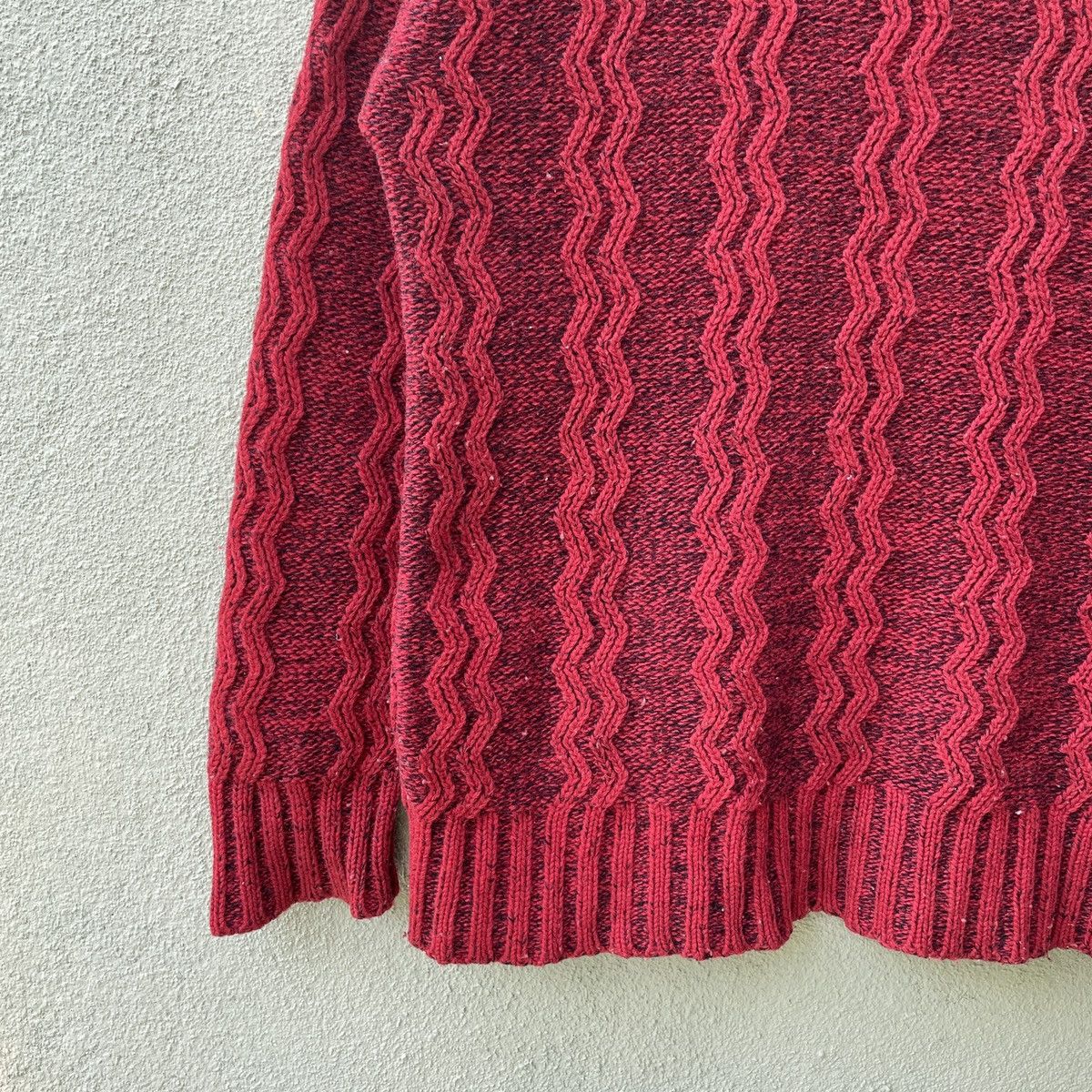 Japanese Brand Vintage Japanese Knit Rare Design Turtle Neck Knitwear Size US M / EU 48-50 / 2 - 4 Thumbnail