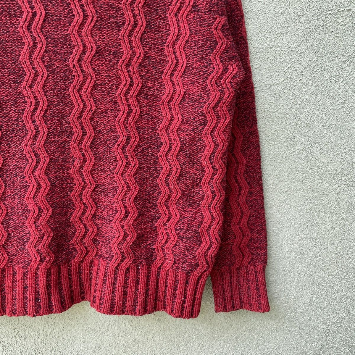 Japanese Brand Vintage Japanese Knit Rare Design Turtle Neck Knitwear Size US M / EU 48-50 / 2 - 5 Thumbnail