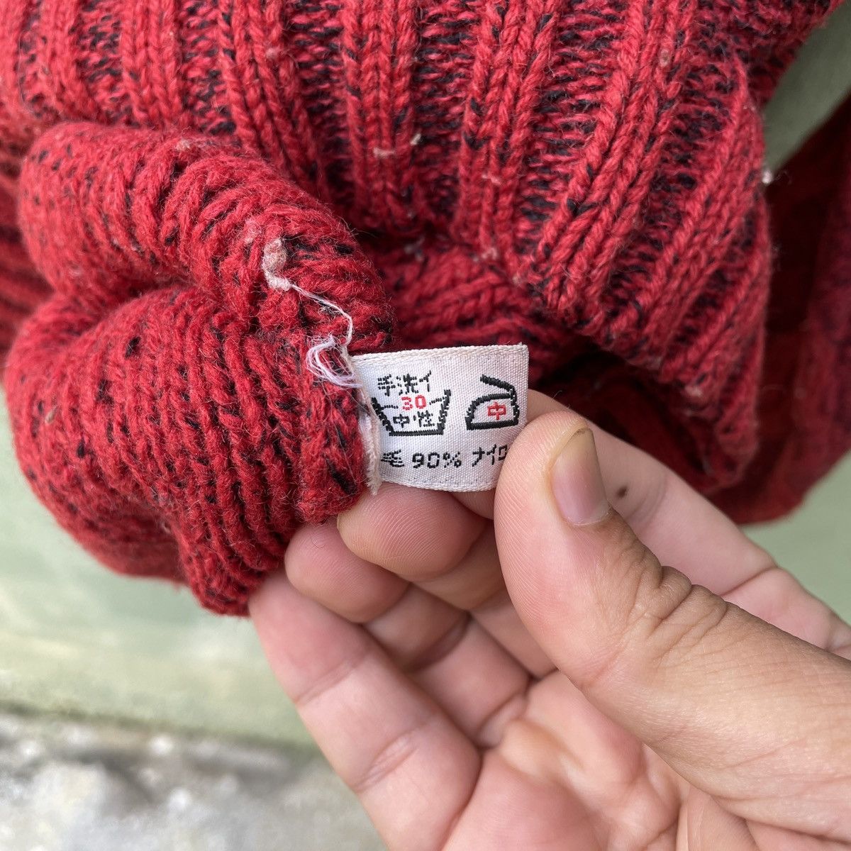 Japanese Brand Vintage Japanese Knit Rare Design Turtle Neck Knitwear Size US M / EU 48-50 / 2 - 7 Thumbnail