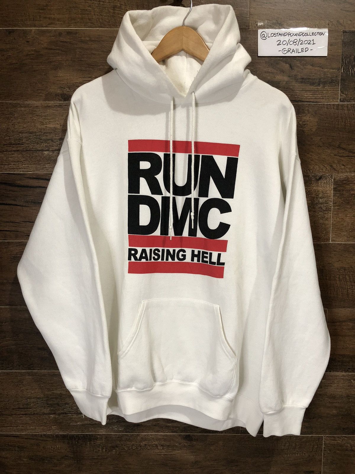 Band Tees × RUN DMC × Rap Tees Vintage 90s Run DMC Raising Hell Lee Heavyweight Hoodies Size US L / EU 52-54 / 3 - 2 Thumbnail