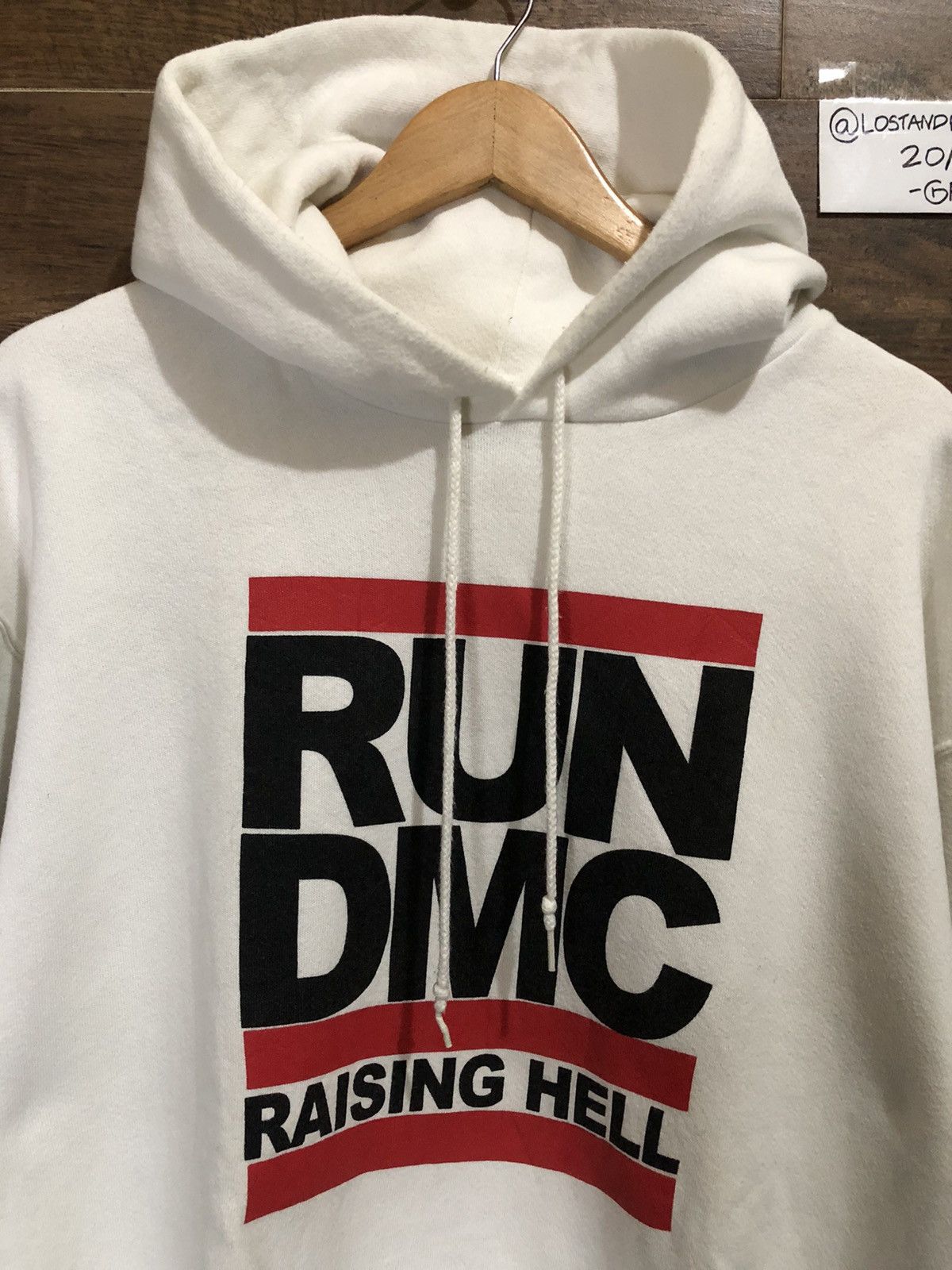 Band Tees × RUN DMC × Rap Tees Vintage 90s Run DMC Raising Hell Lee Heavyweight Hoodies Size US L / EU 52-54 / 3 - 6 Thumbnail