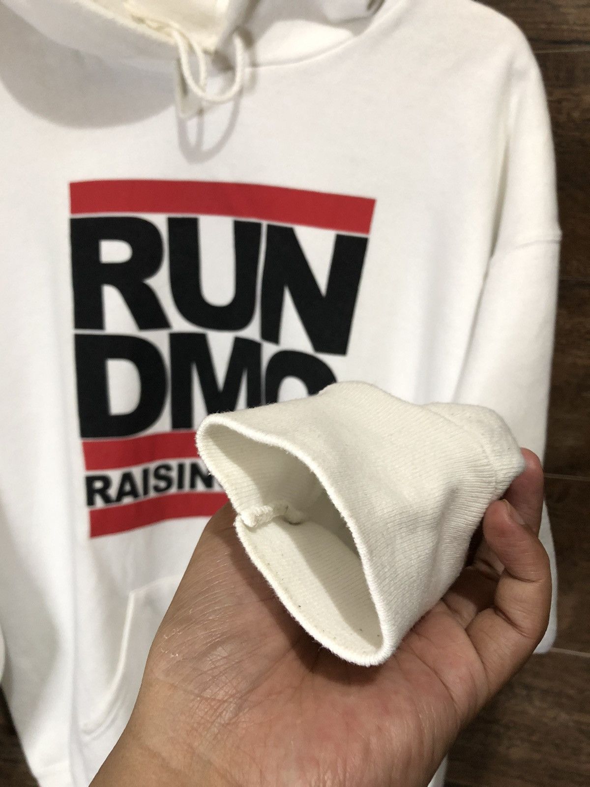 Band Tees × RUN DMC × Rap Tees Vintage 90s Run DMC Raising Hell Lee Heavyweight Hoodies Size US L / EU 52-54 / 3 - 13 Thumbnail