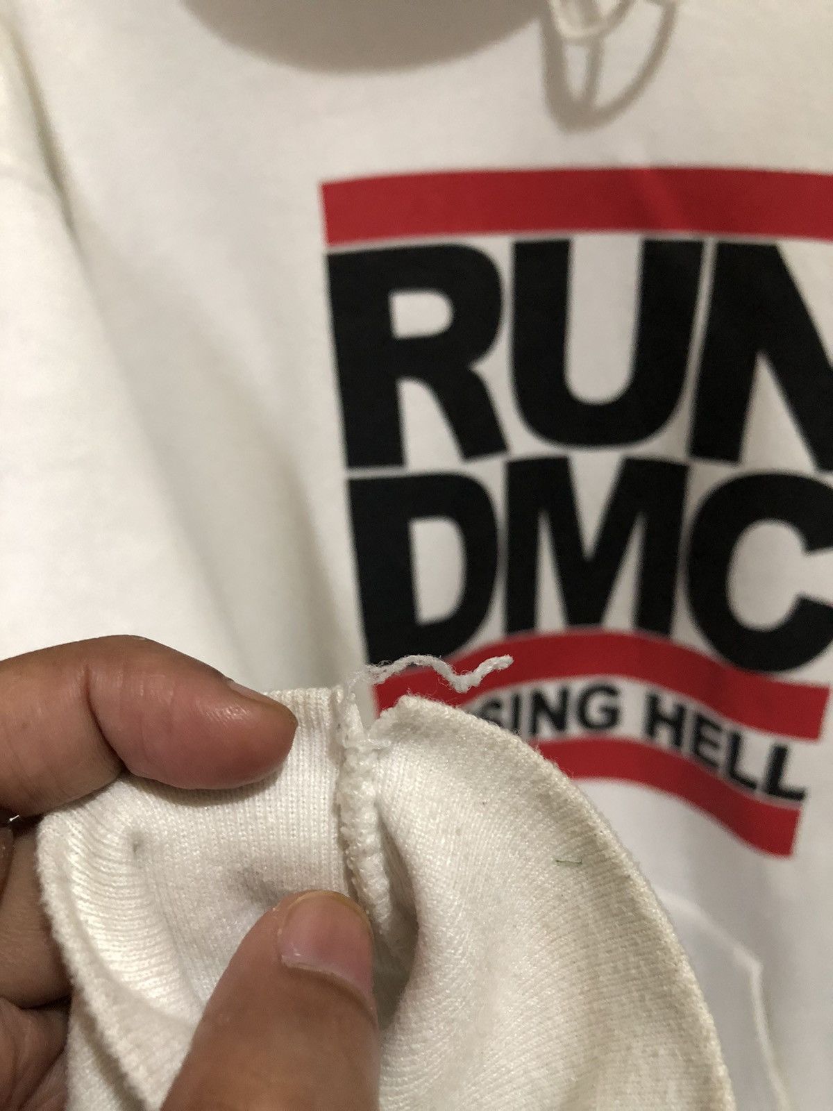 Band Tees × RUN DMC × Rap Tees Vintage 90s Run DMC Raising Hell Lee Heavyweight Hoodies Size US L / EU 52-54 / 3 - 16 Thumbnail
