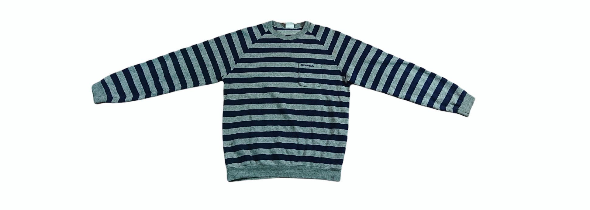 Honda × Japanese Brand Vintage 90s Honda Stripes Sweatshirt Size US L / EU 52-54 / 3 - 2 Thumbnail