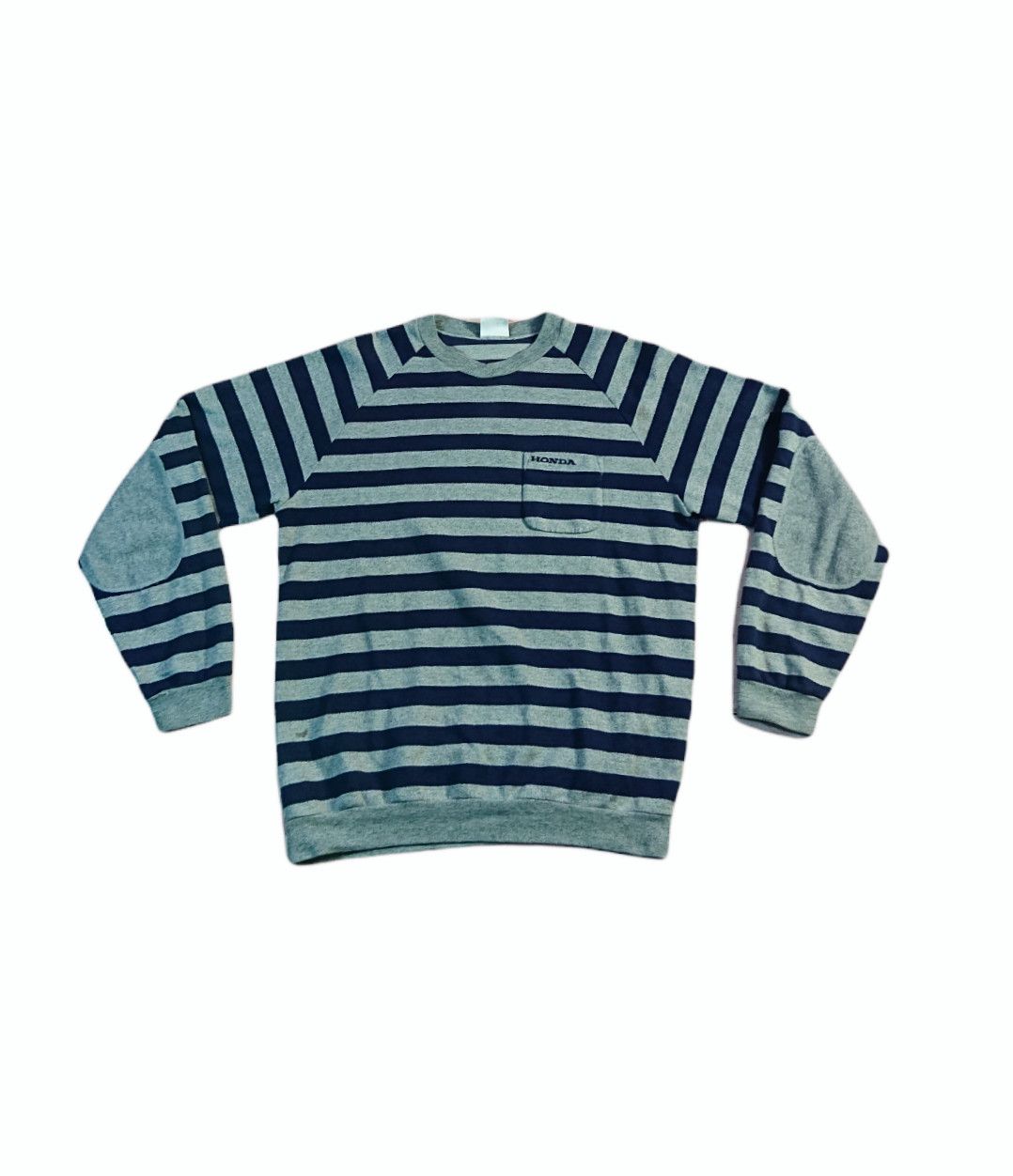 Honda × Japanese Brand Vintage 90s Honda Stripes Sweatshirt Size US L / EU 52-54 / 3 - 1 Thumbnail
